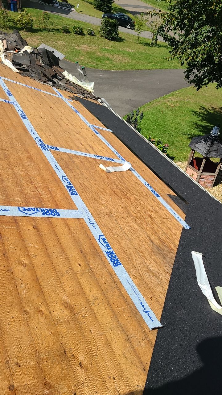 Residential Roofing Installation using Owens Corning Duration Slatestone Gray by A Plus Exterior