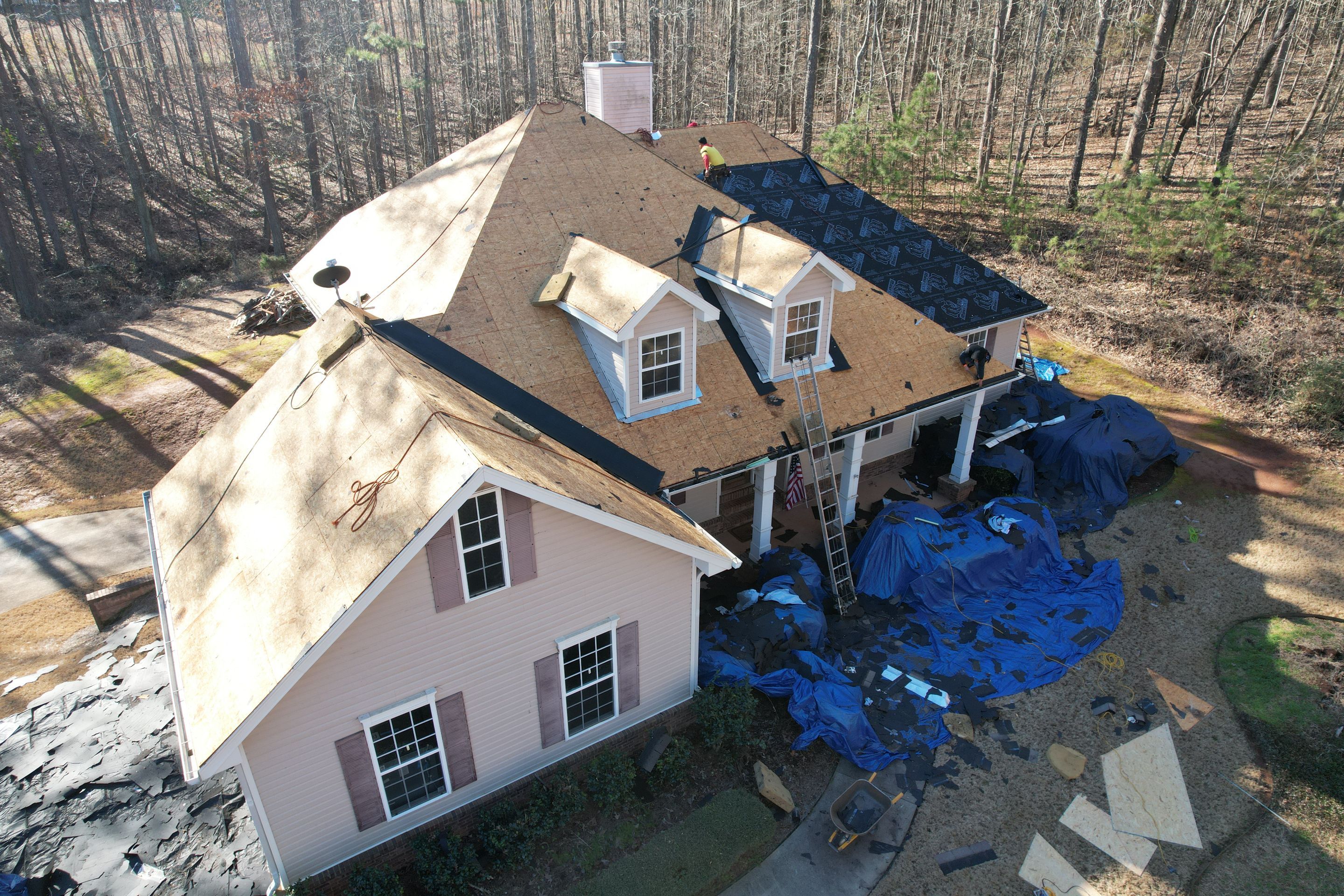 Residential Roofing Installation using Owens Corning by Inspector Roofing and Restoration