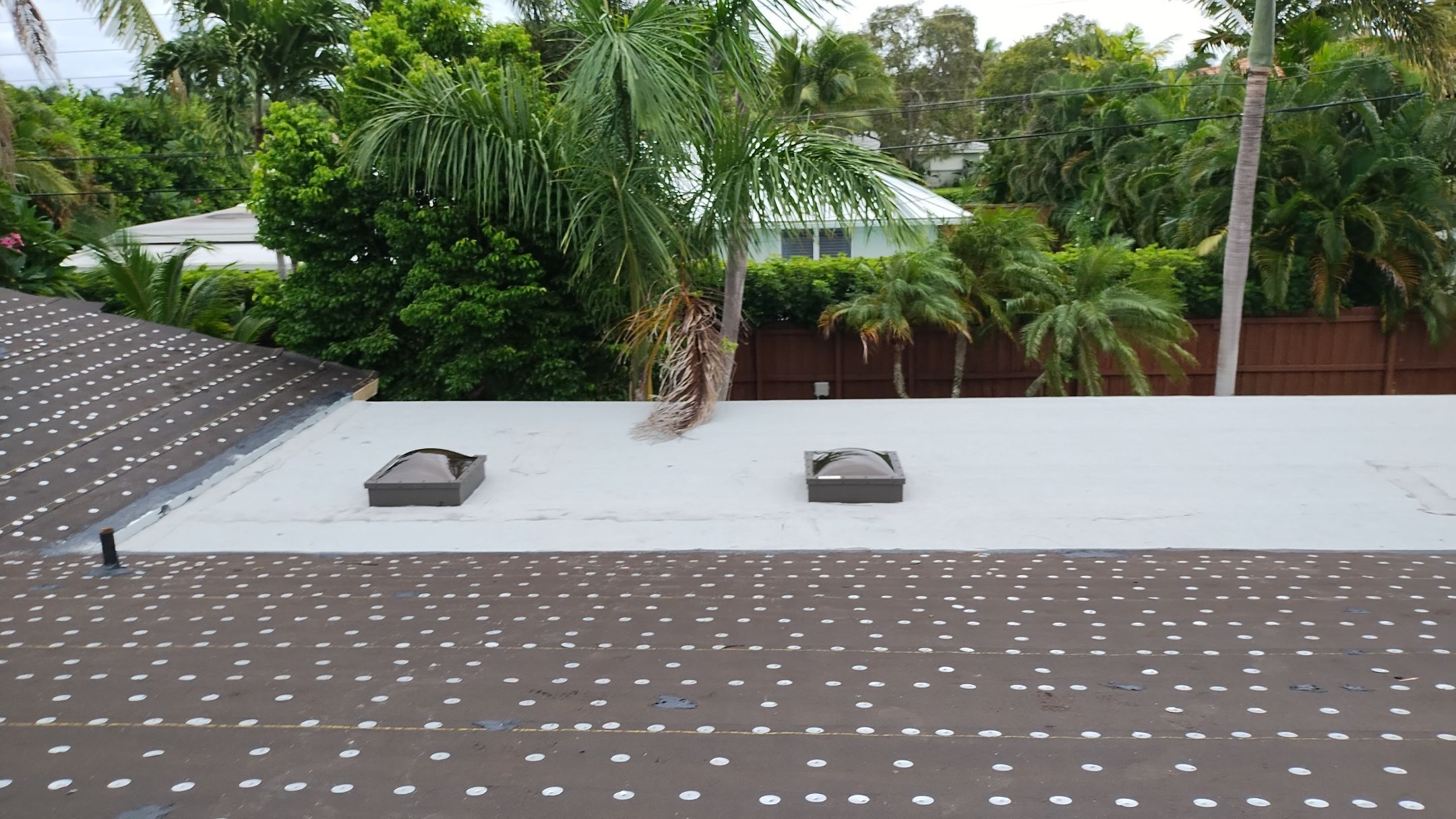 Residential Roofing Installation using 1" Nail strip metal roof by BLUES BROTHERS ROOFING