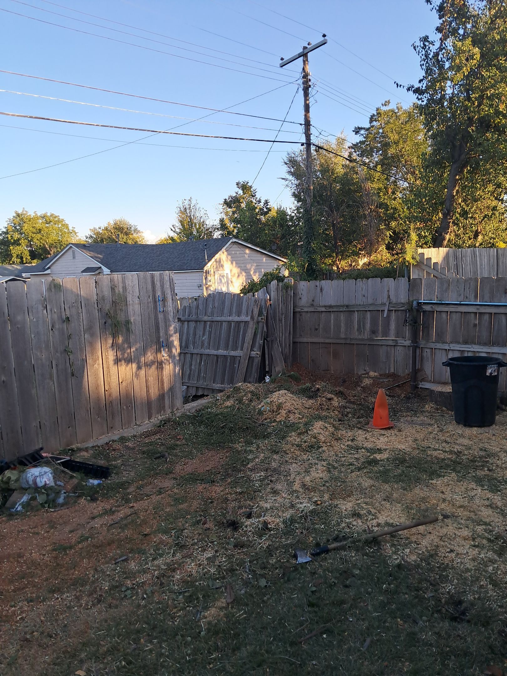 Tree Removal using Chainsaws by Clays Services Inc