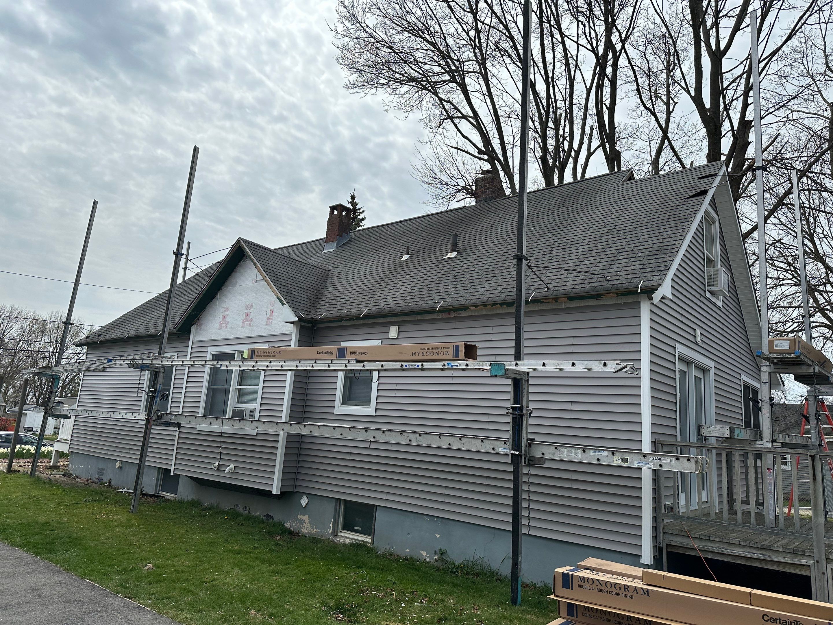 Siding Installation using Certainteed Monogram Granite Gray by A Plus Exterior