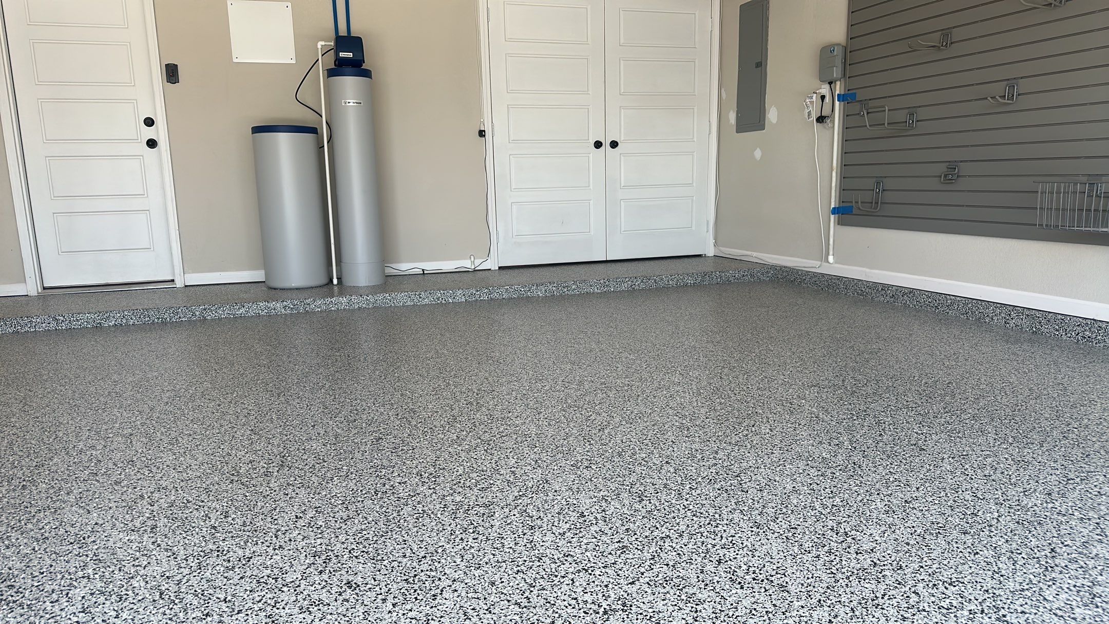 Mike T. changed the look of his garage with a Banner Garage Floor and Storage by Banner Garage