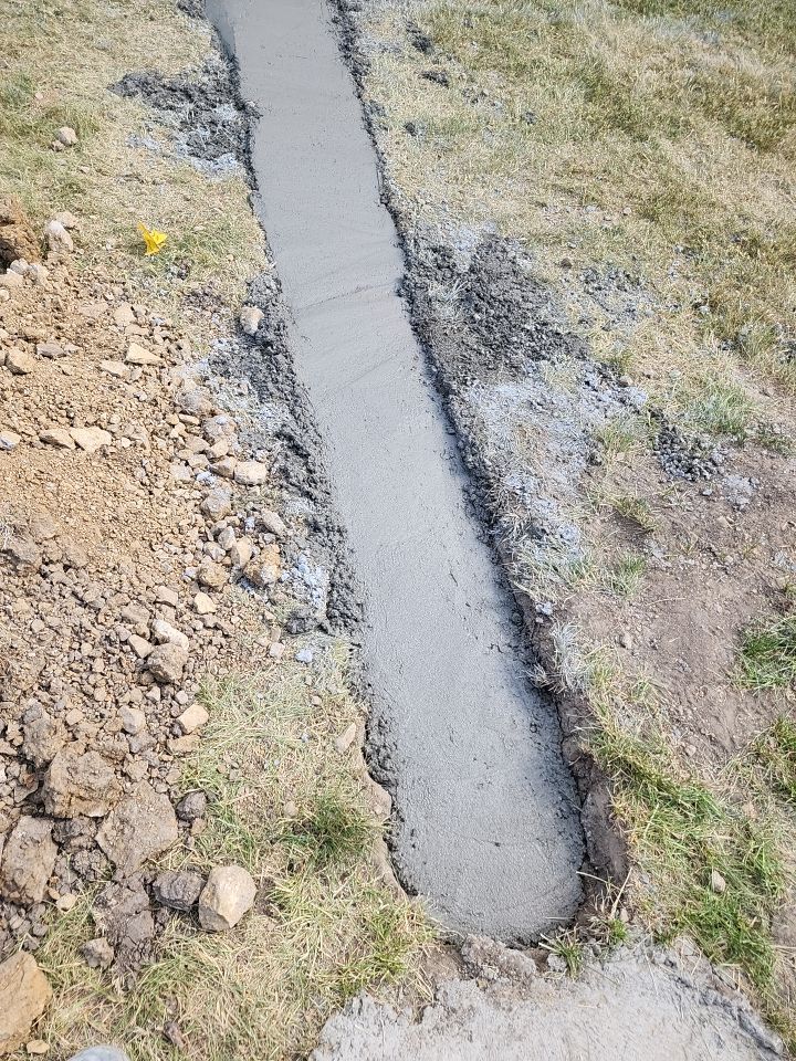 Fence / Retaining Wall using Block then parge by ACE Waterproofing & Basement Solutions