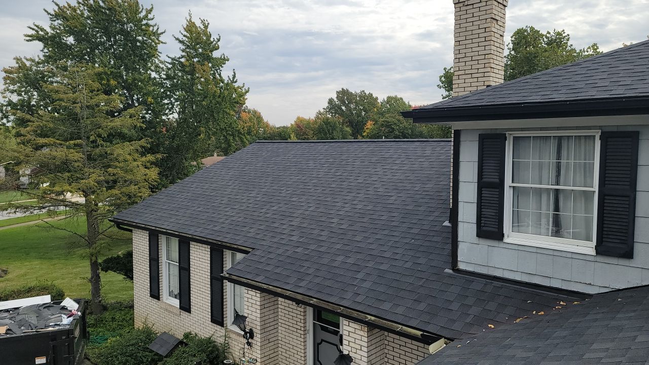 ATLAS PINNACLE COLOR: SCOTCHGARD BLACK SHADOW DRIP EDGE: WHITE by Eagle Eye Roofing