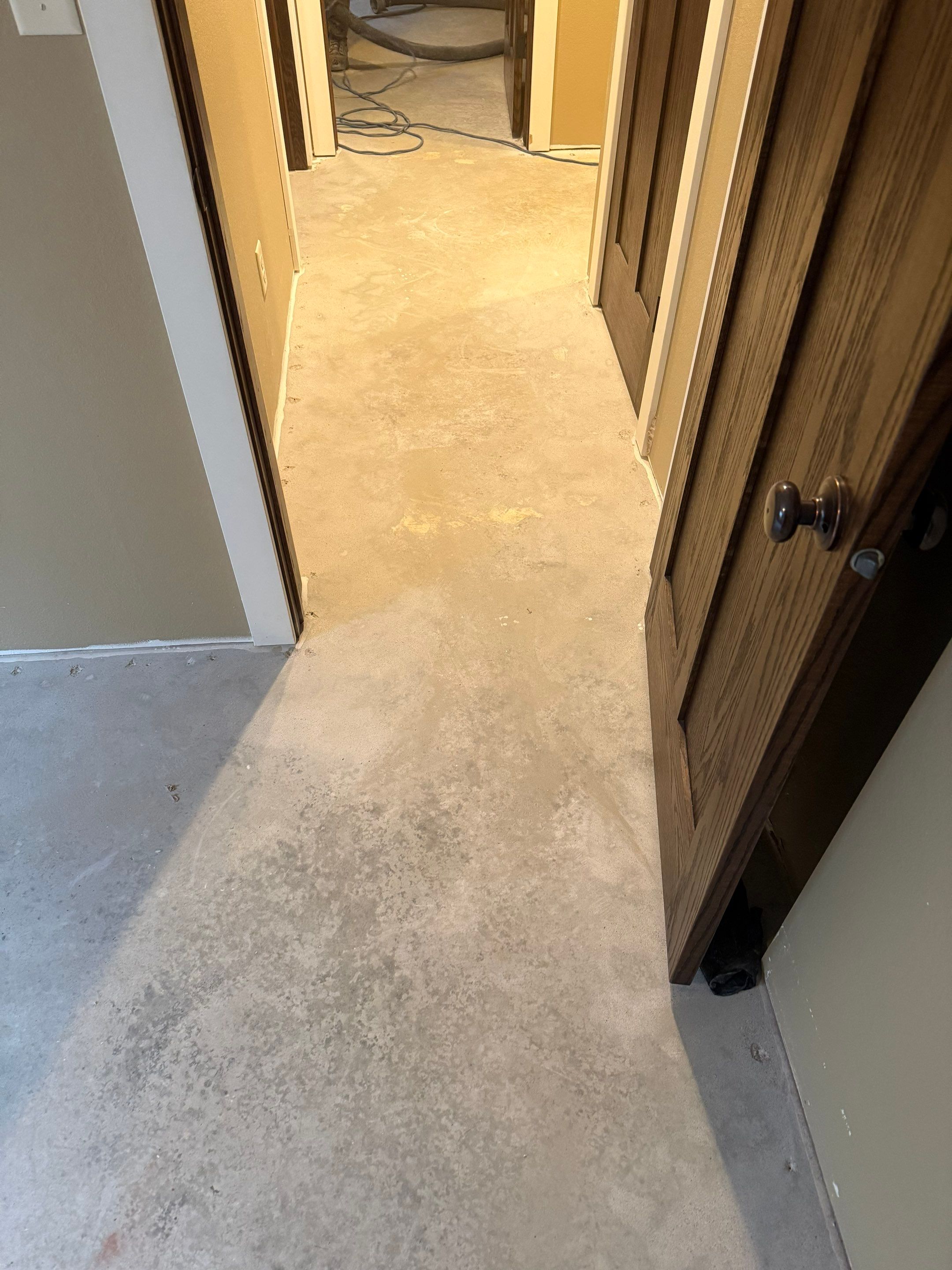 Decorative Flake Concrete Floor Coating for Larchwood Basement by Select Painting, Coatings & Garage Cabinets