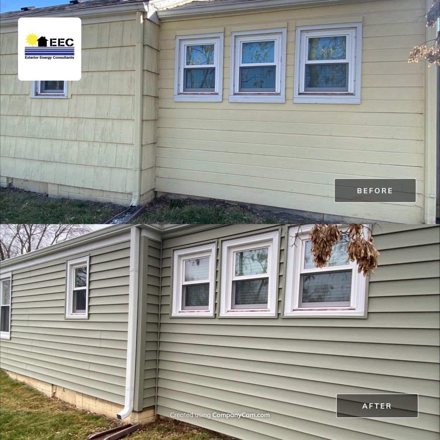 Out with old in with the new! by EEC  Windows, Siding & Roofing 