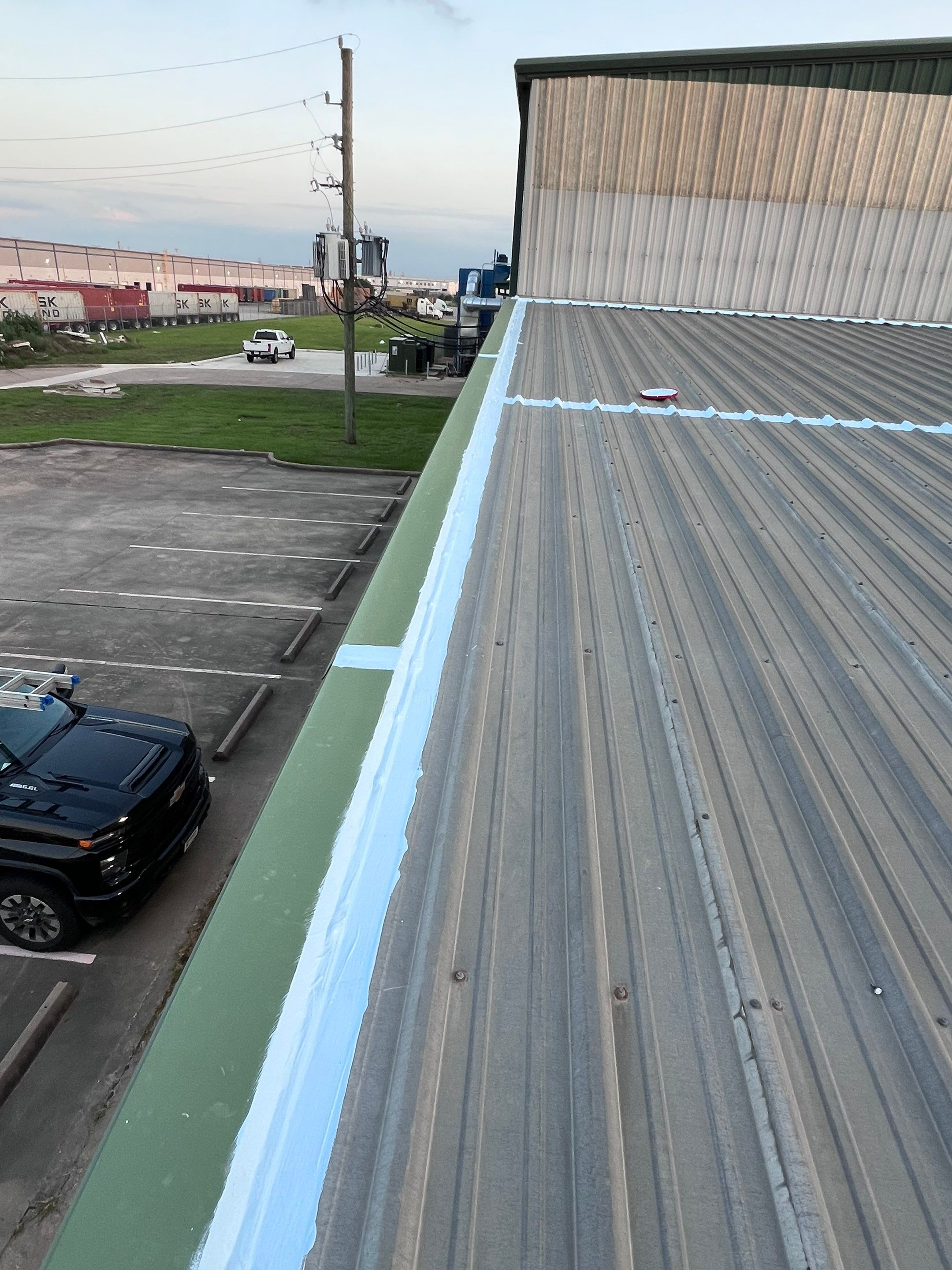 Hail Damage using Metal by Roof Repair Company