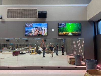 Fitness Center AV install