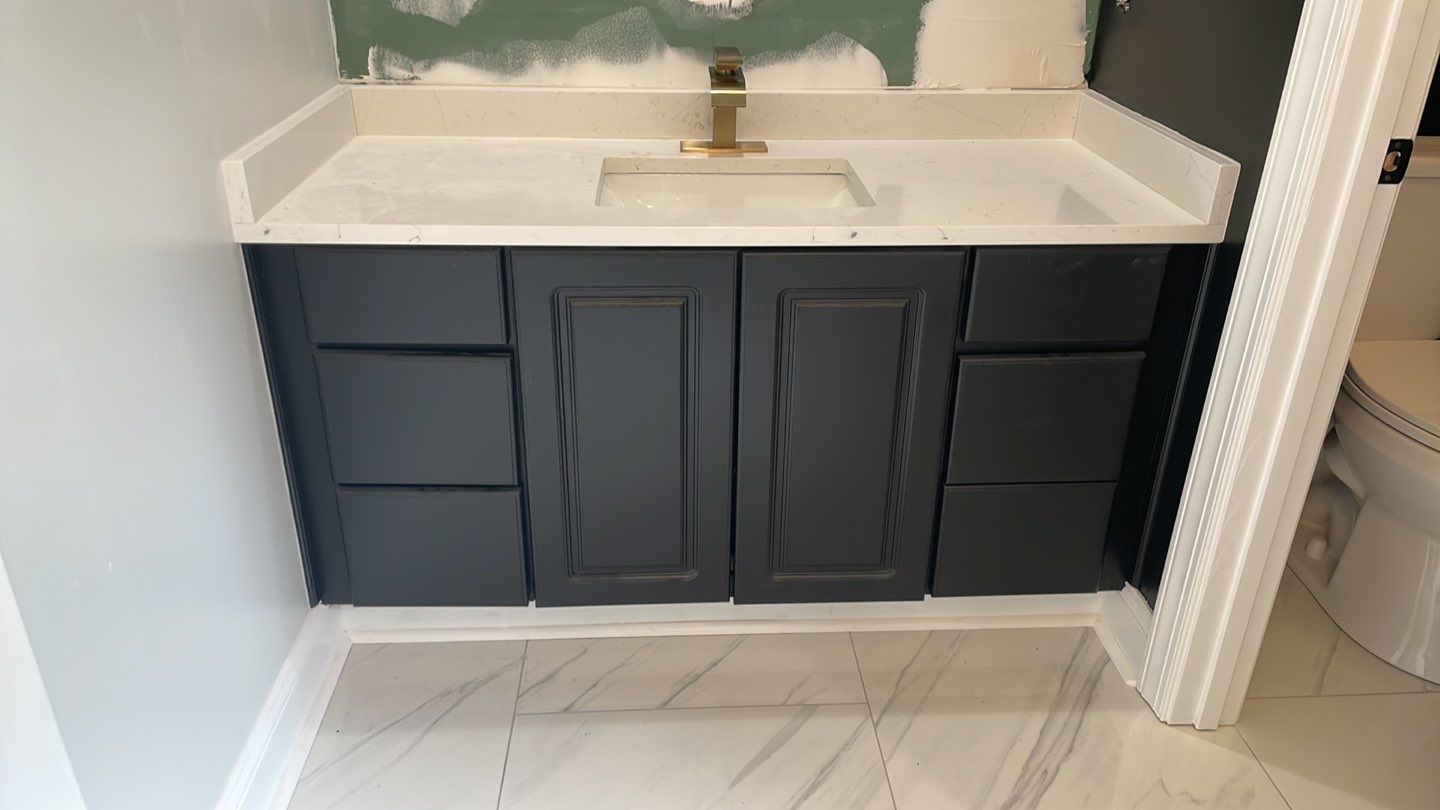 Woods Trace - Bathroom Remodel  by Pillar and Pine