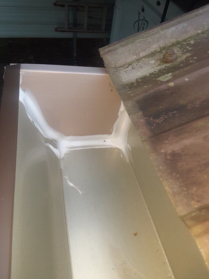 Gutter Installation using Royal Brown K-Style Seamless Gutters and LeafBlaster Pro Gutter Guards by Gutter Professors