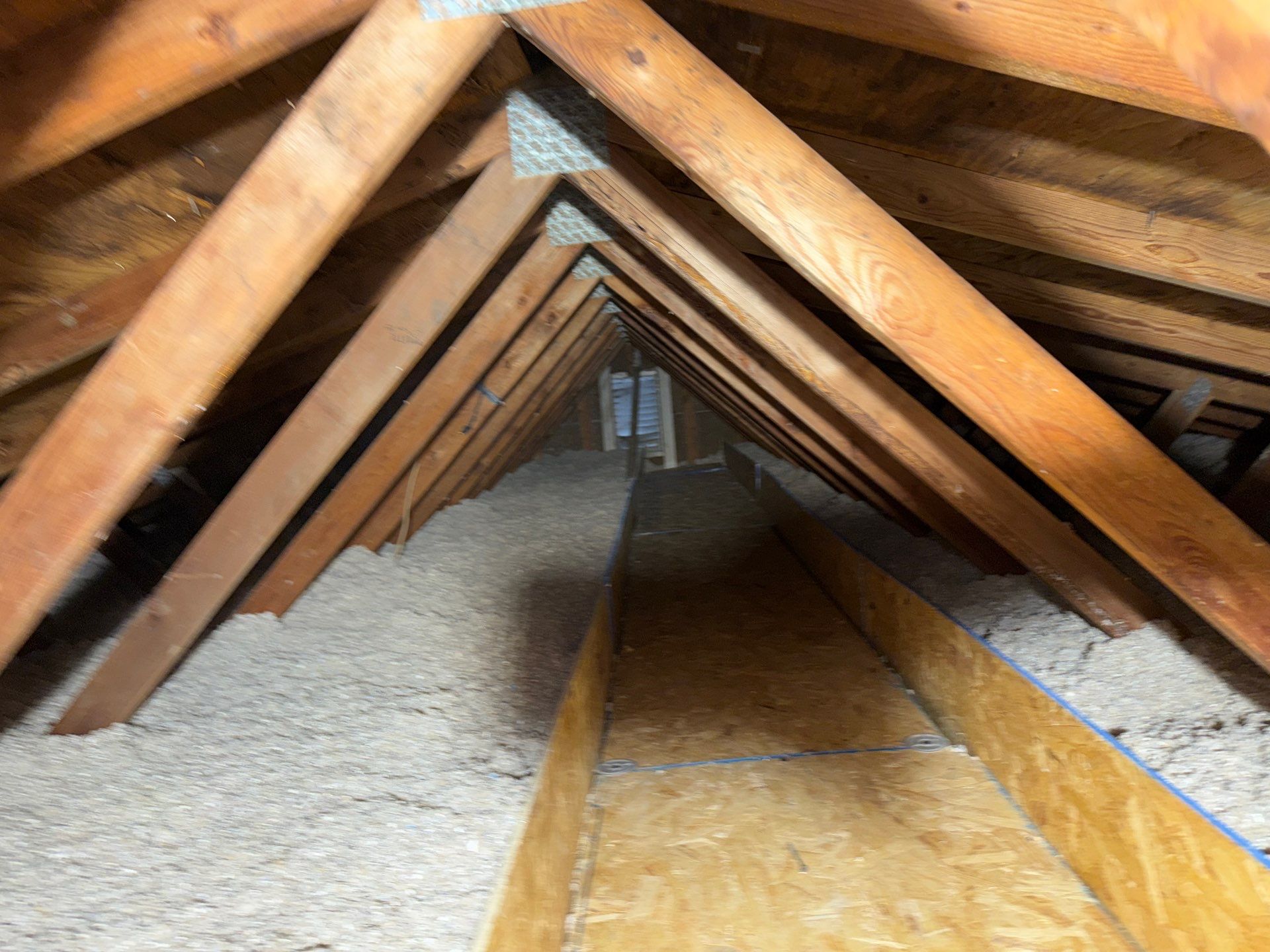 Mold remediation in attic of Pittsburgh, Pa home by Home Environment Solutions