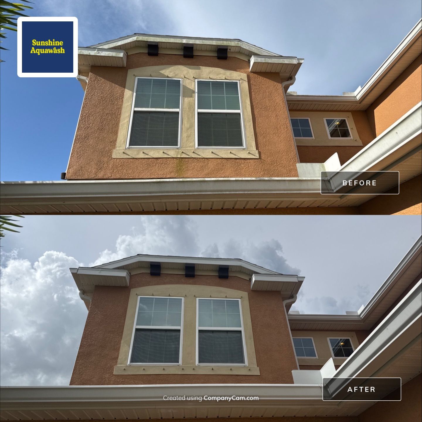 Full Exterior Cleaning – Two-Story House, Gutters, and Fence in Old Mill Preserve, Palmetto, FL by Sunshine AquaWash