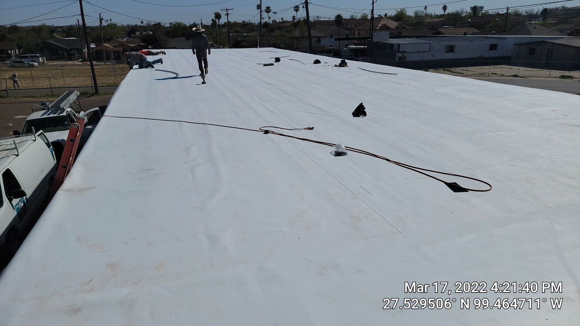 Commercial Roofing Installation using Thermoplastic Polyolefin - GAF  by JM Flores Roofing & Construction, Inc