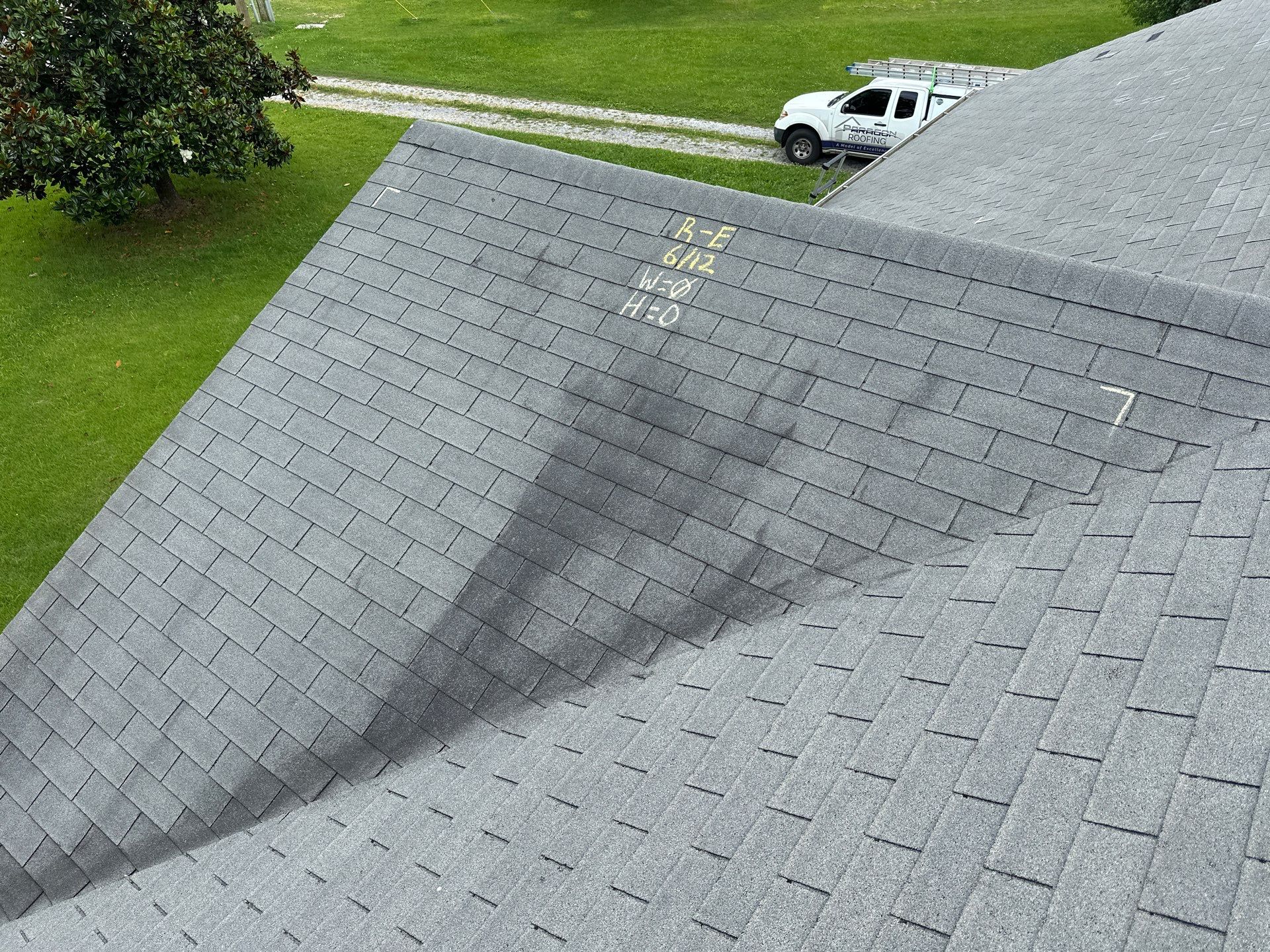 Solid Hail Damage - 3 Tab by Paragon Roofing