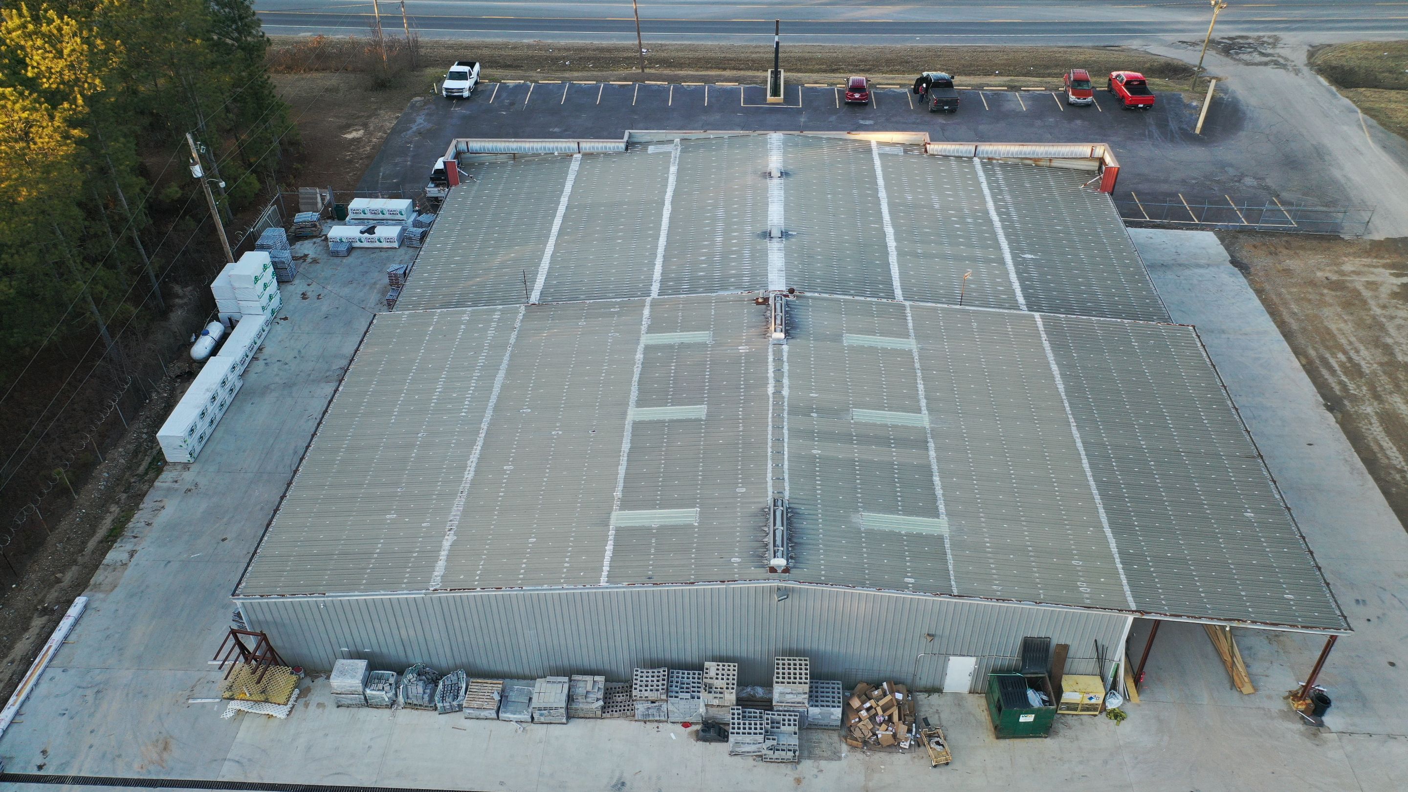 Commercial Roofing Installation using Aldocoat Coatings by Hostetler Roofing