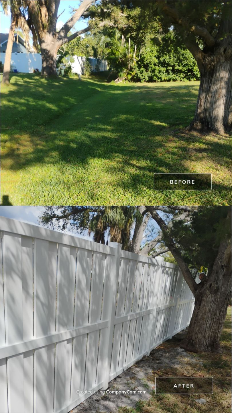 Vinyl Shadowbox Installation in Venice by True Fence LLC