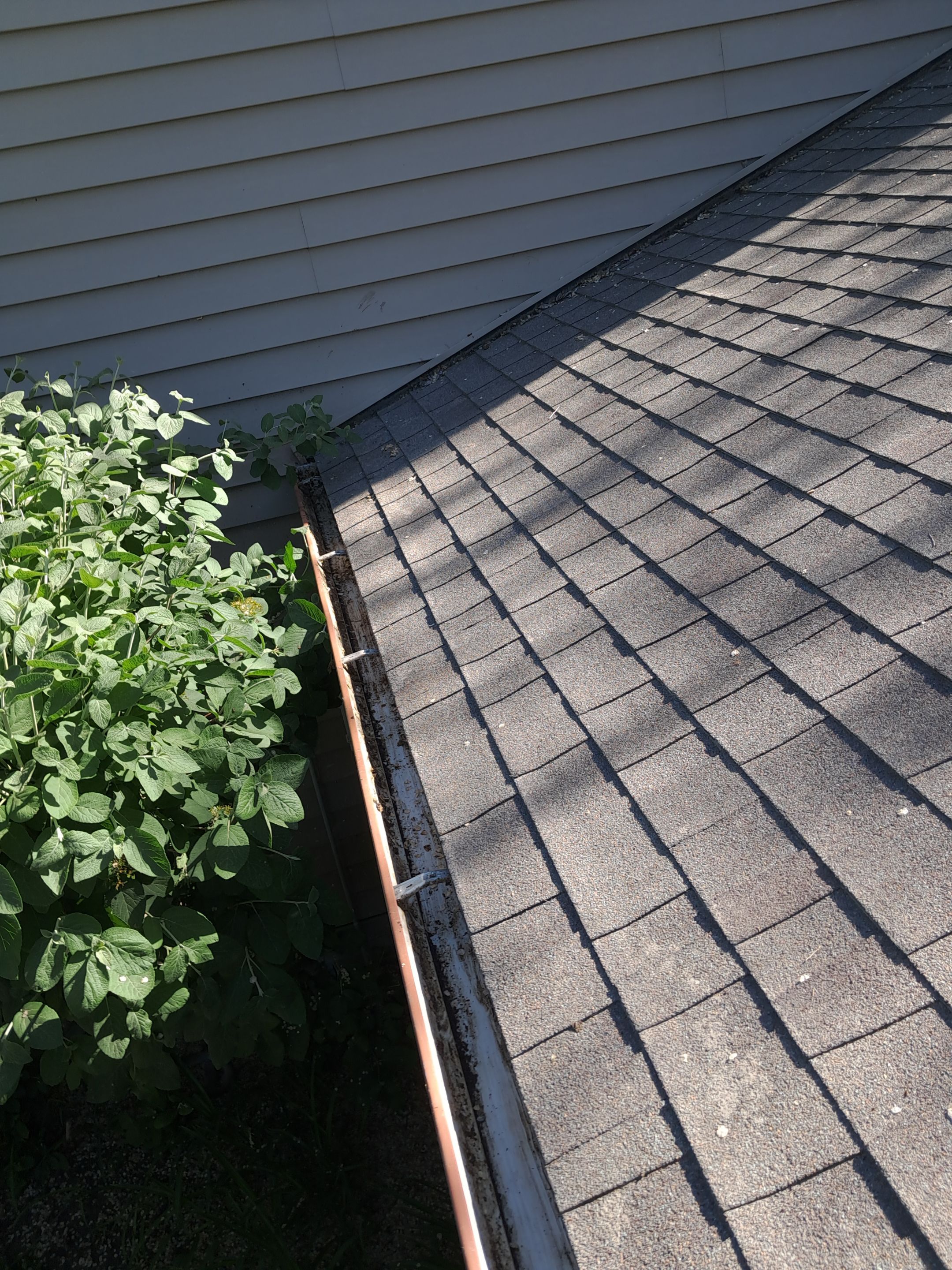 Commercial gutter cleaning Idaho after photo with clean gutters