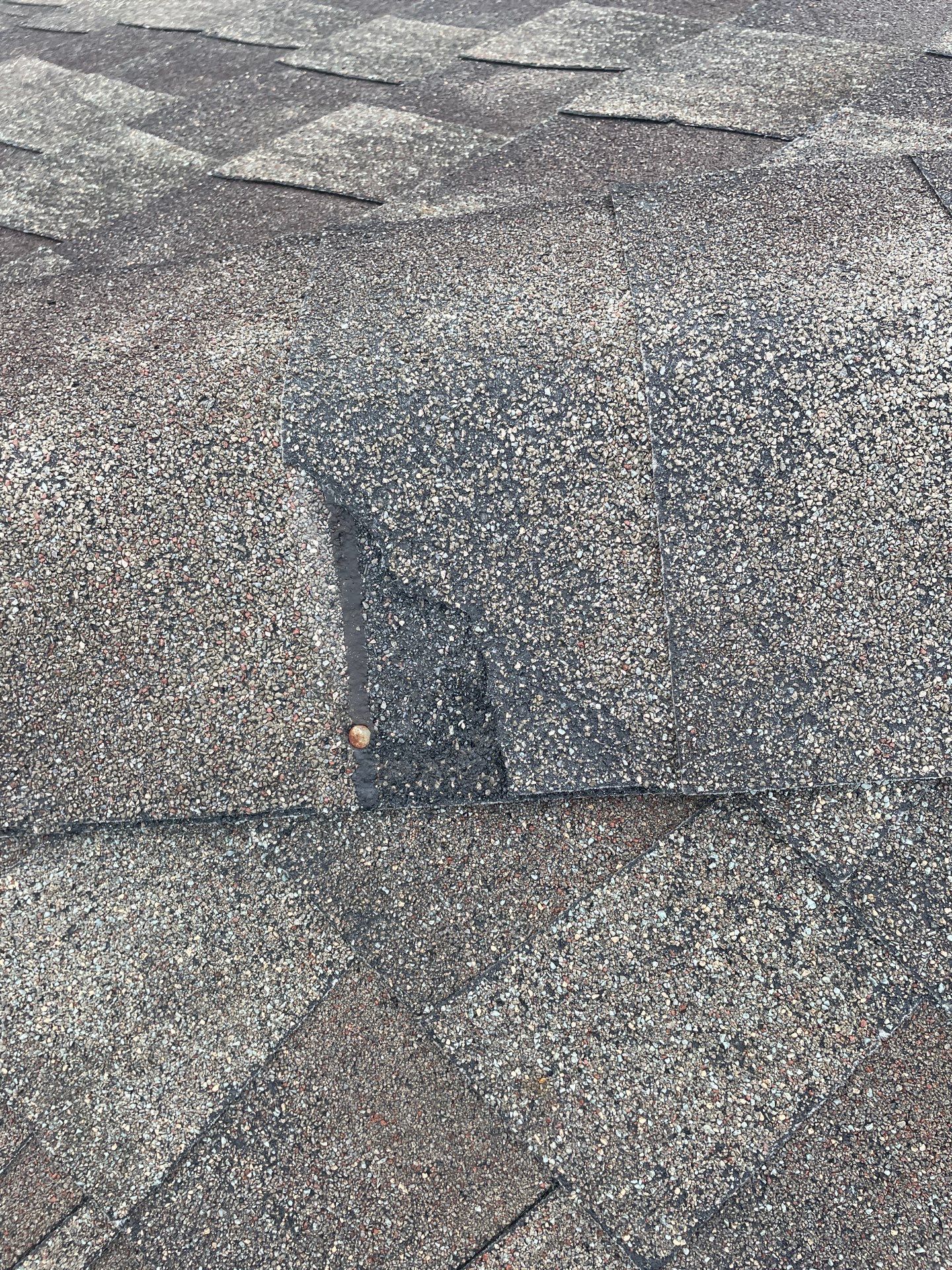 Hail Damage using Owen's Corning Duration (Lifetime) Shingles by Roof Repair Company