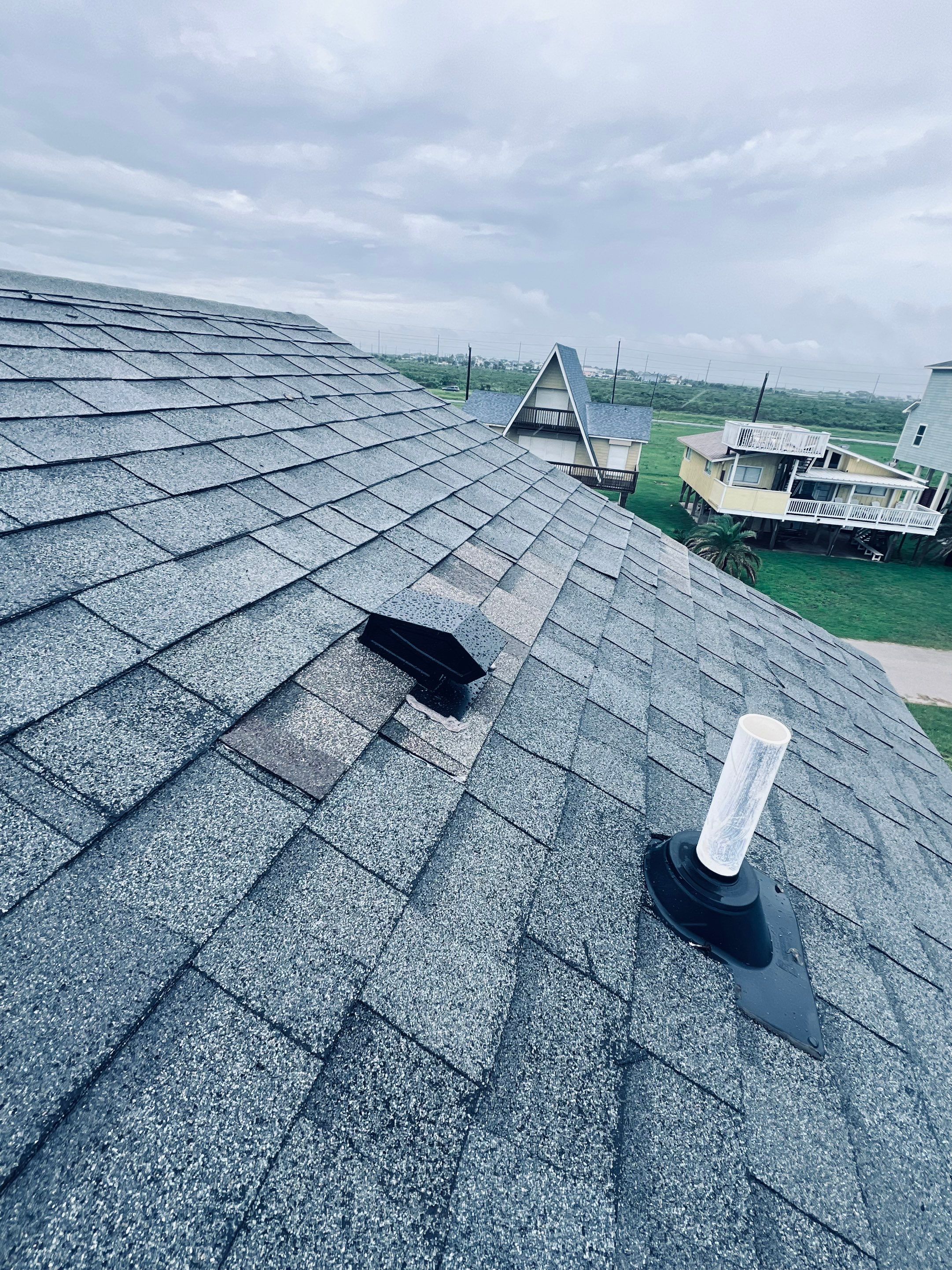 Hail Damage using Owen's Corning Duration (Lifetime) Shingles by Roof Repair Company