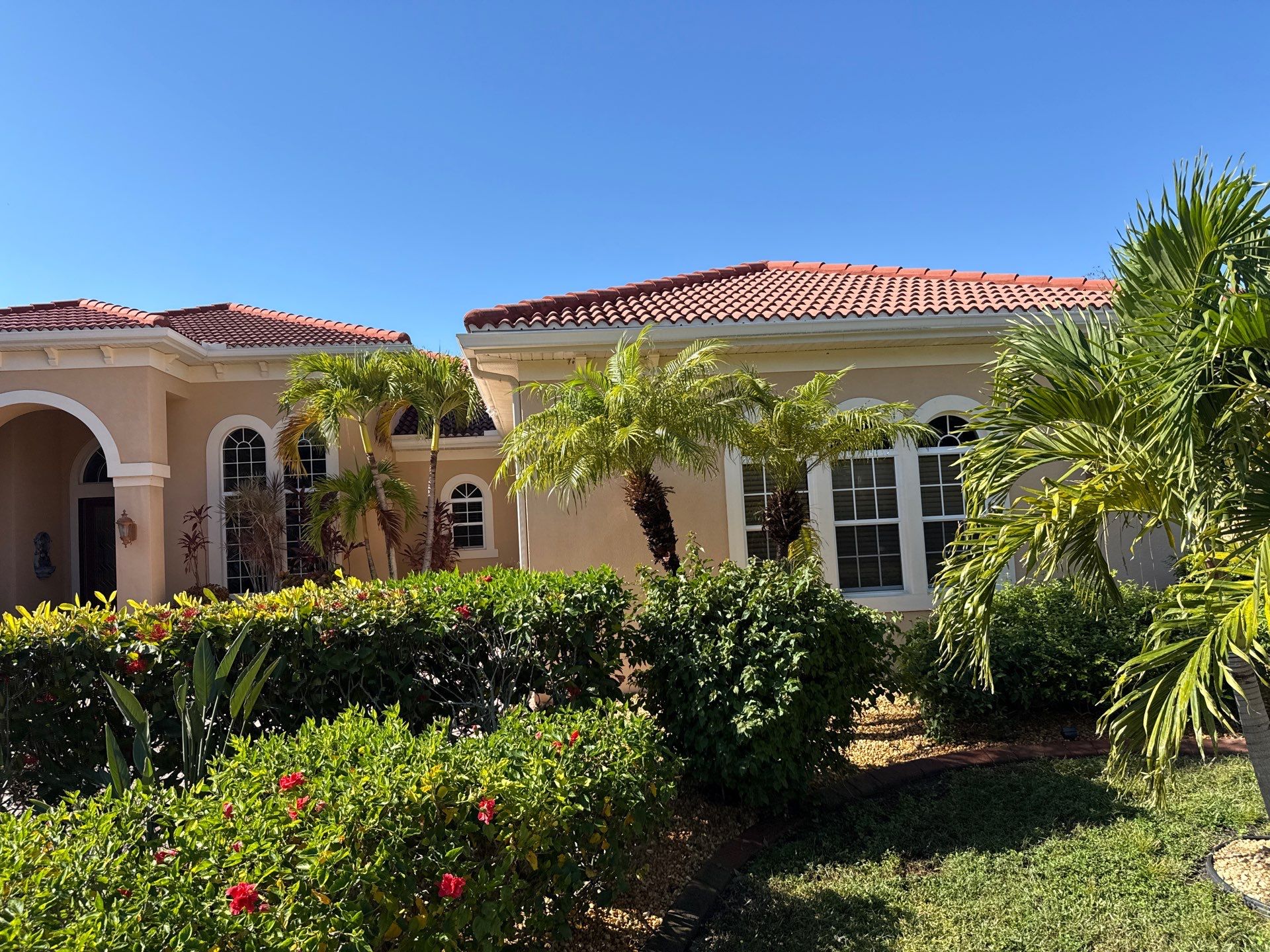 Tile Roof Cleaning & Oil Stain Removal | Tara River Place, Bradenton FL by Sunshine AquaWash