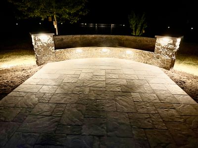 Patio Installation using Stone Pavers by Carolina-Metro Landscape, Inc