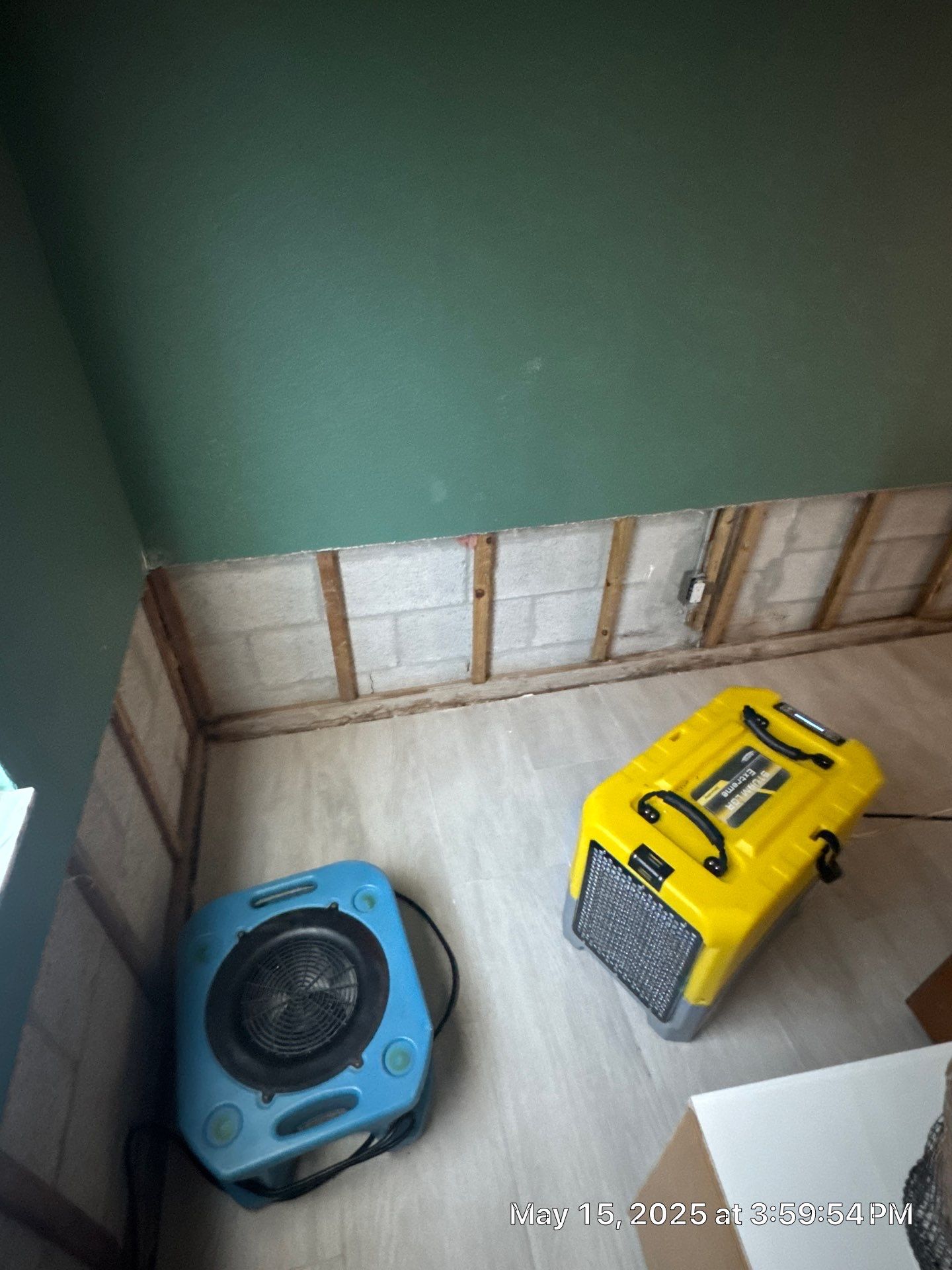 Water Damage using Drying Equipment by SuperClean 