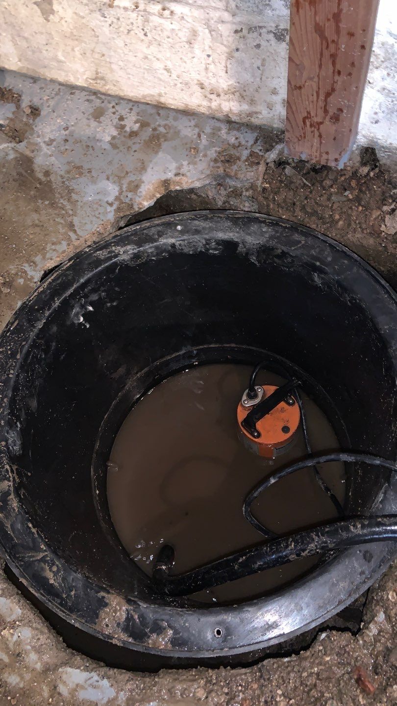 Custom Dual Sump System for Maggie by Waterproofing Northeast
