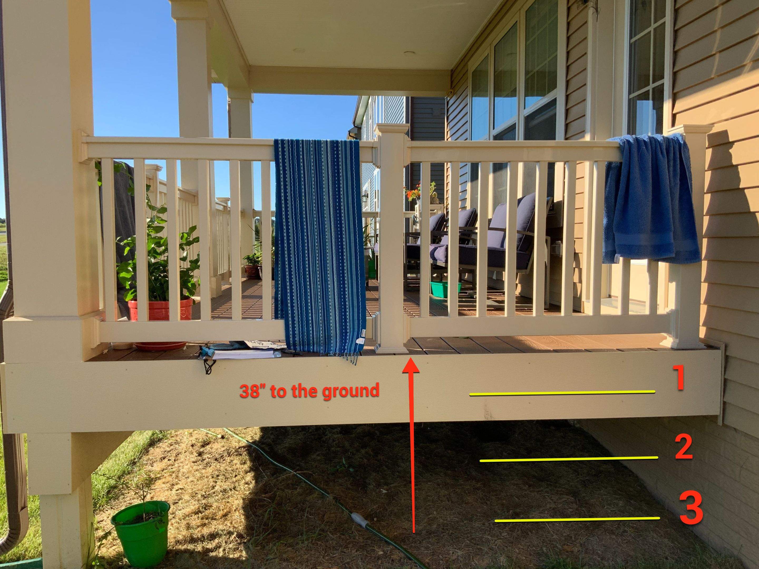 Deck Installation using New Vinyl Gate  by Alpha Design Services