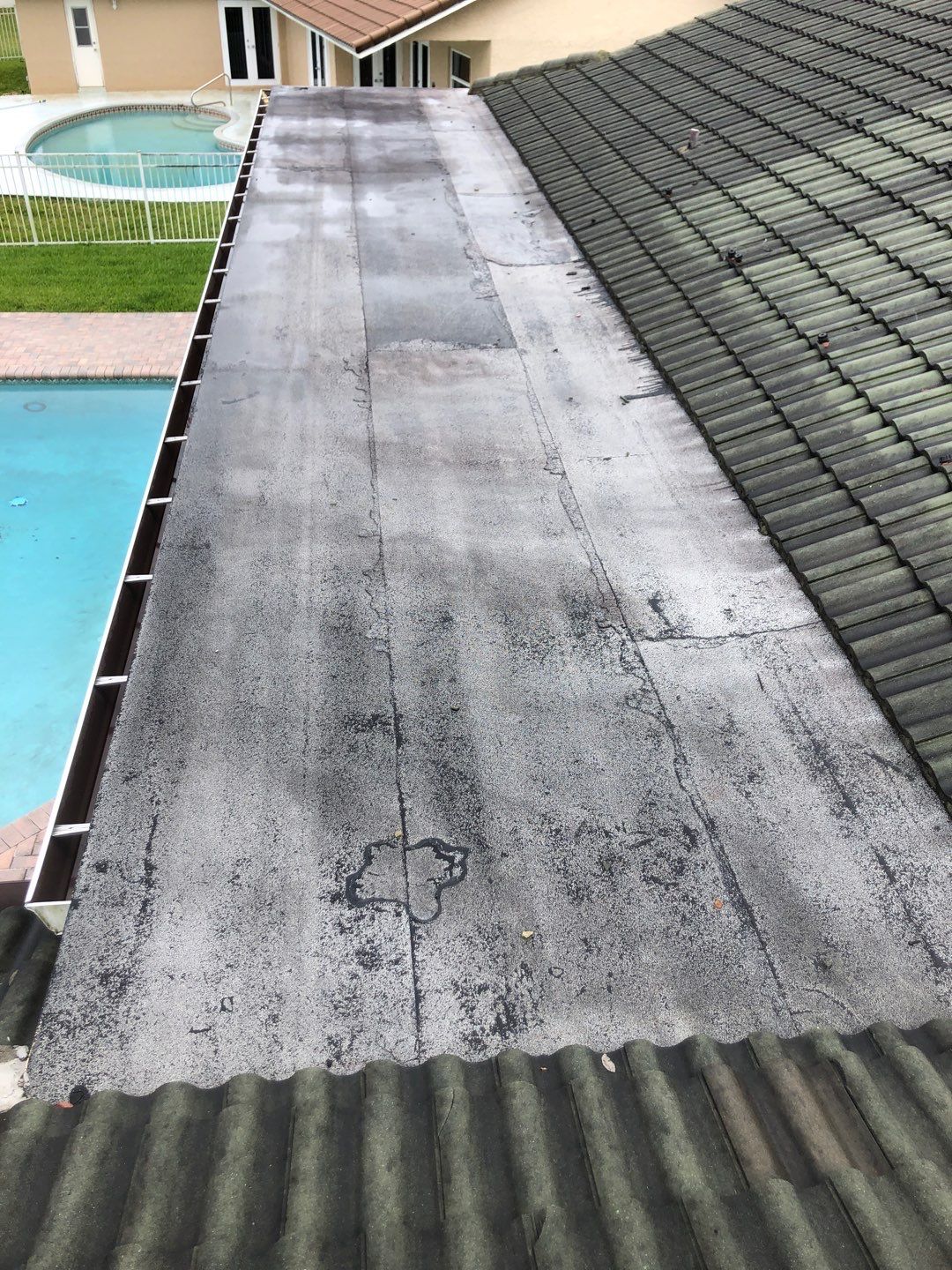 Residential Re-Roof using Polyglass Self-Adhered Flat Deck by First Due Roofing