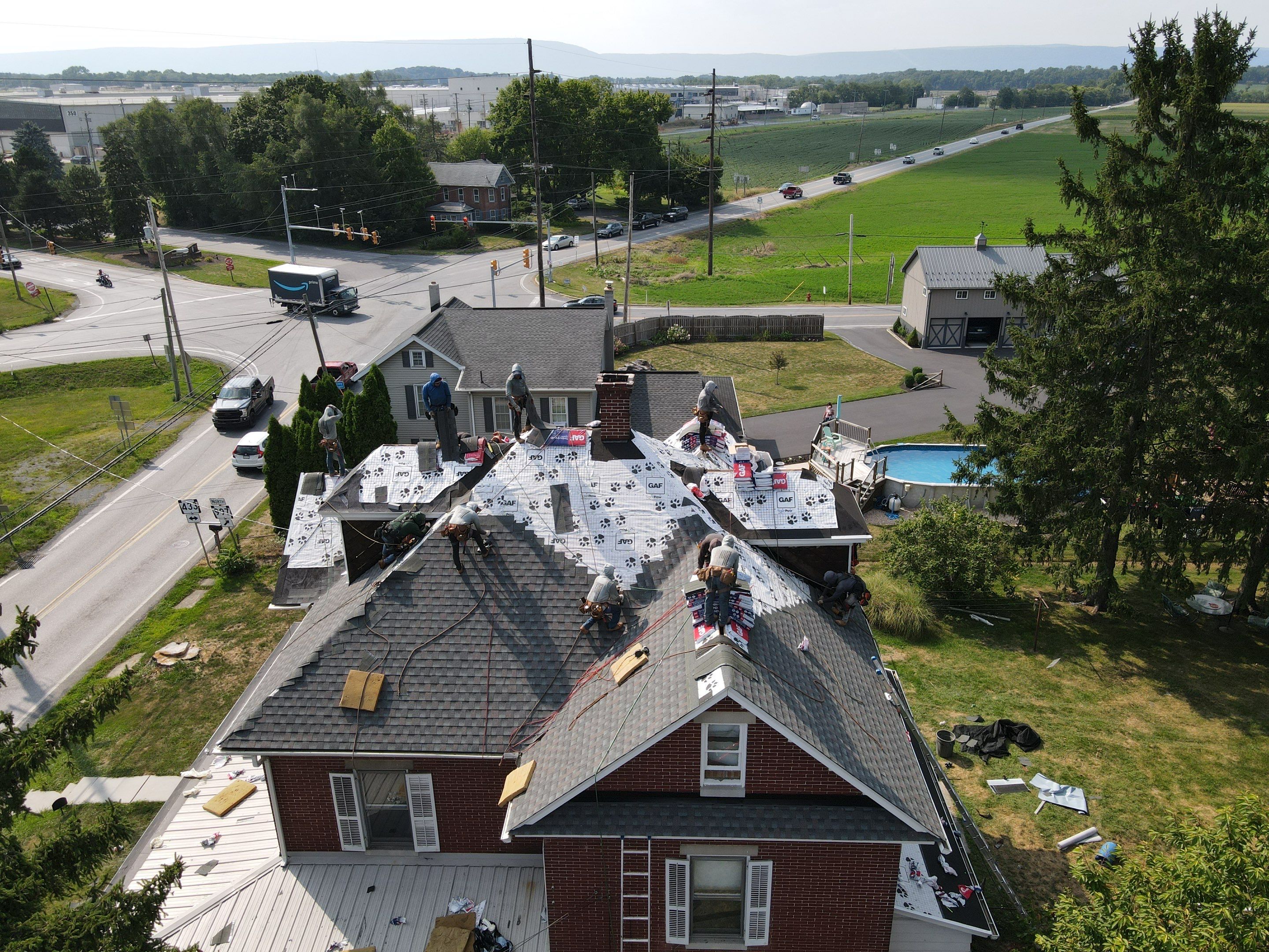 Slate Roof Removal by Teflon Roofing