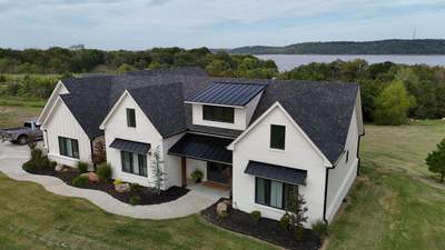 Custom Standing Seam Metal Roofing Accents - New Construction - Lake Eufaula, Oklahoma