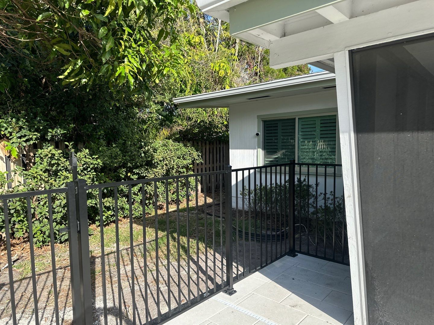 Aluminum Fence Installation using Black 3 Rail Aluminum Fence by Asap fence and gates, LLC
