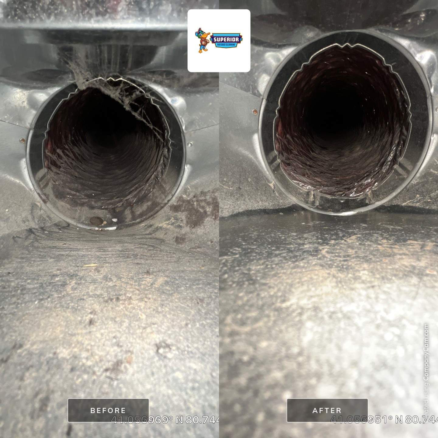 Air Duct Cleaning With a Vacuum Truck in Canfield, OH by Superior Air Duct Cleaning