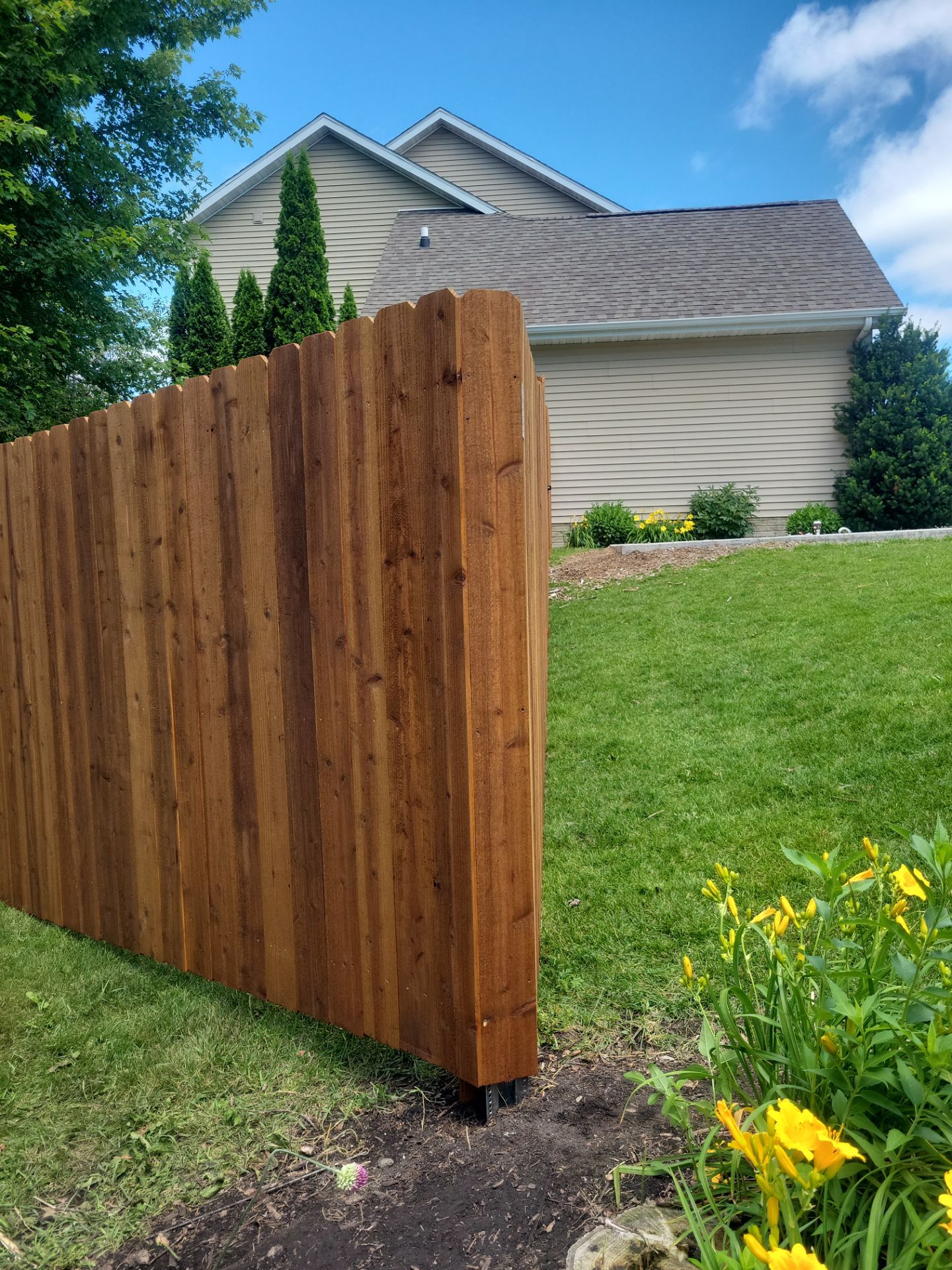 Project in Cedar by Perfect Picket Fence and Stain