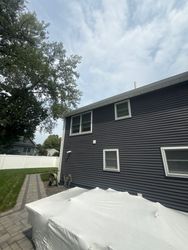 Gutter Cleaning in Westwood, NJ — Gallo Bros job photo