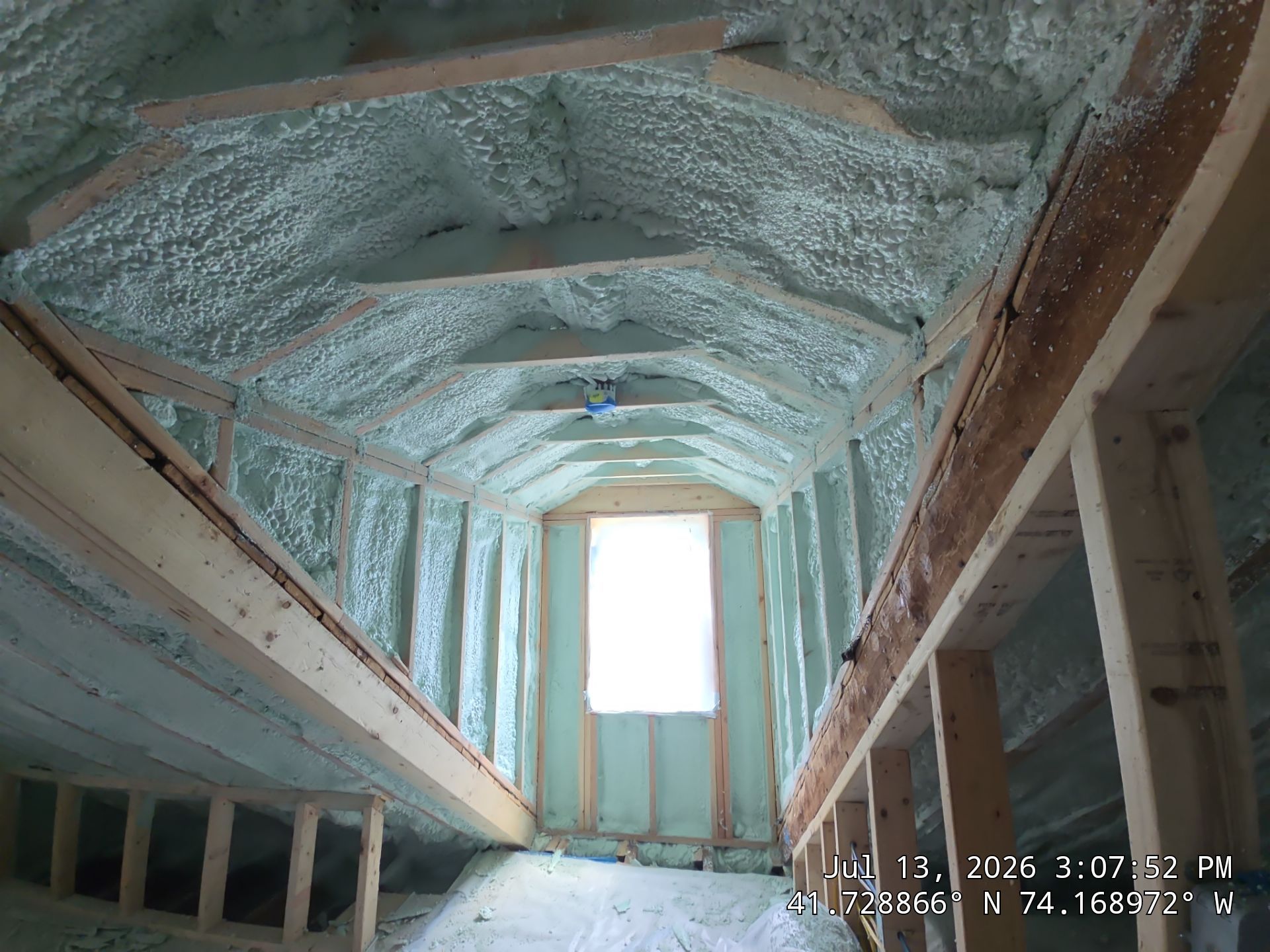 New Paltz Attic Retrofit with Spray Foam Insulation by NYS Foam & Energy