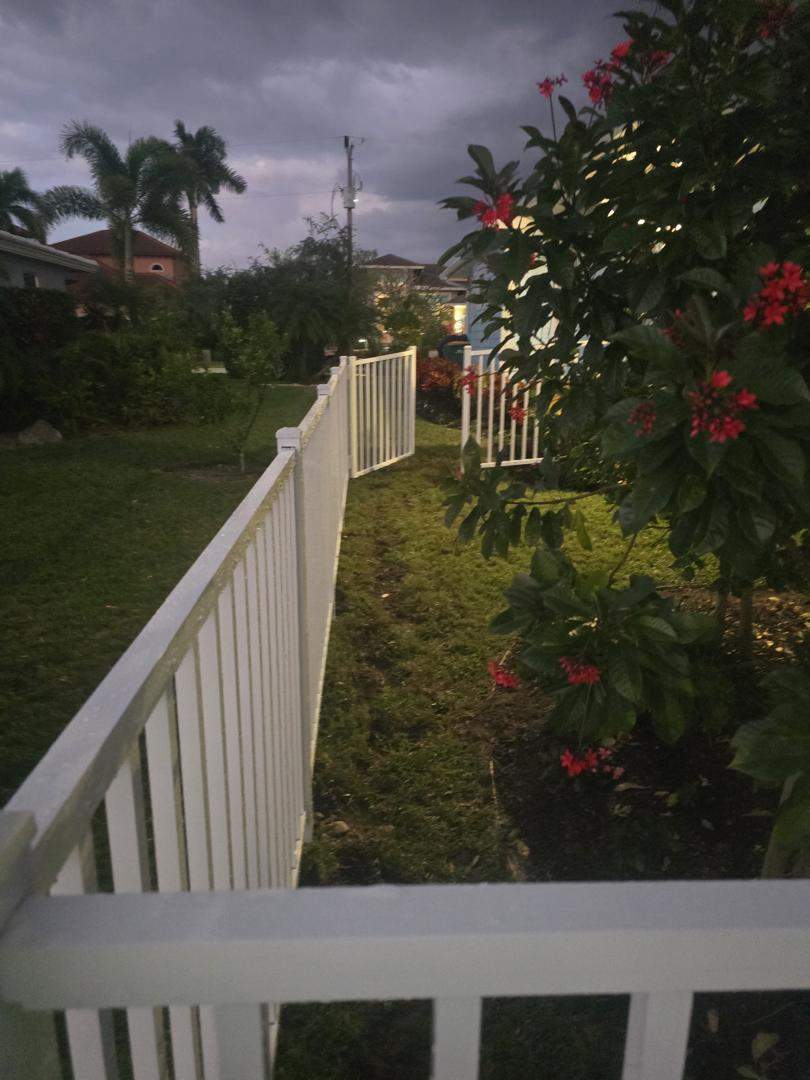 White Aluminum Fence in Marco Island by True Fence LLC