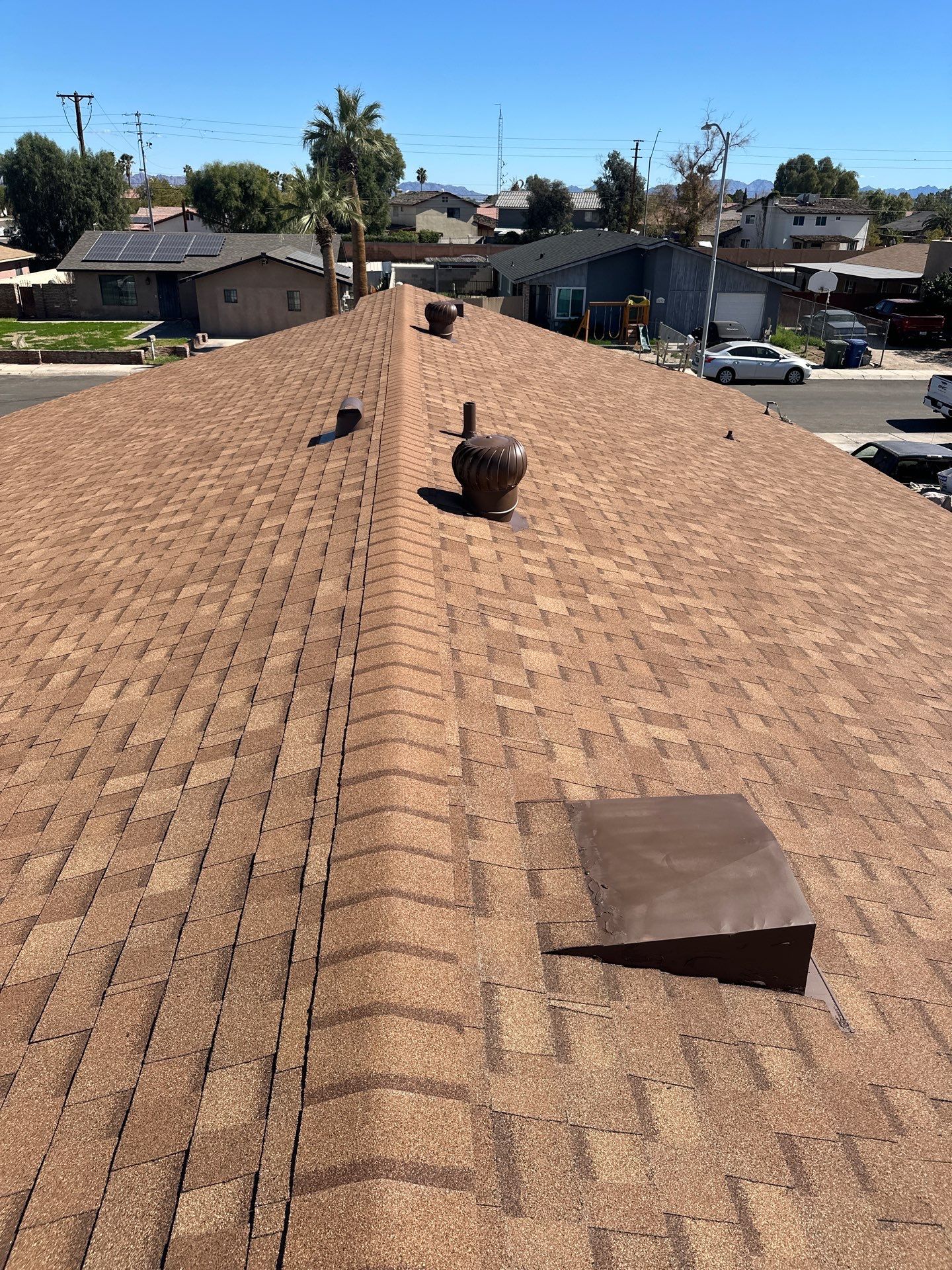 Autumn Brown Shingles by Reimagine Roofing