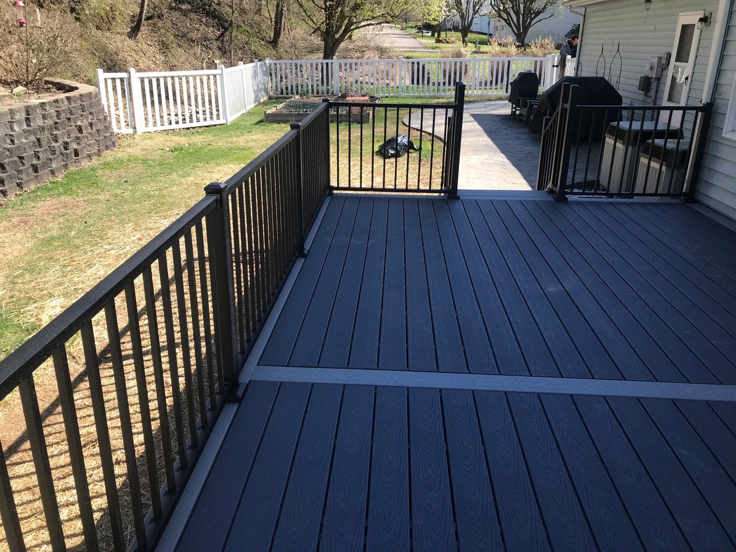 Deck Installation using Trex Decking and Railing  by Secure Construction Company Inc