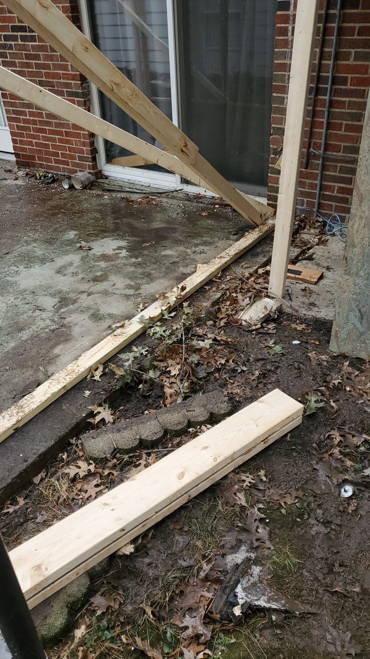 Tree Destroyed Patio Room by Absolute Roofing and Construction