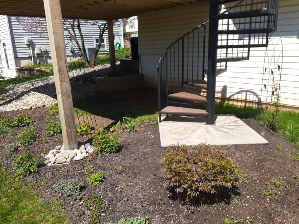 Back Yard Paver Patio by LAND ESCAPES LLC