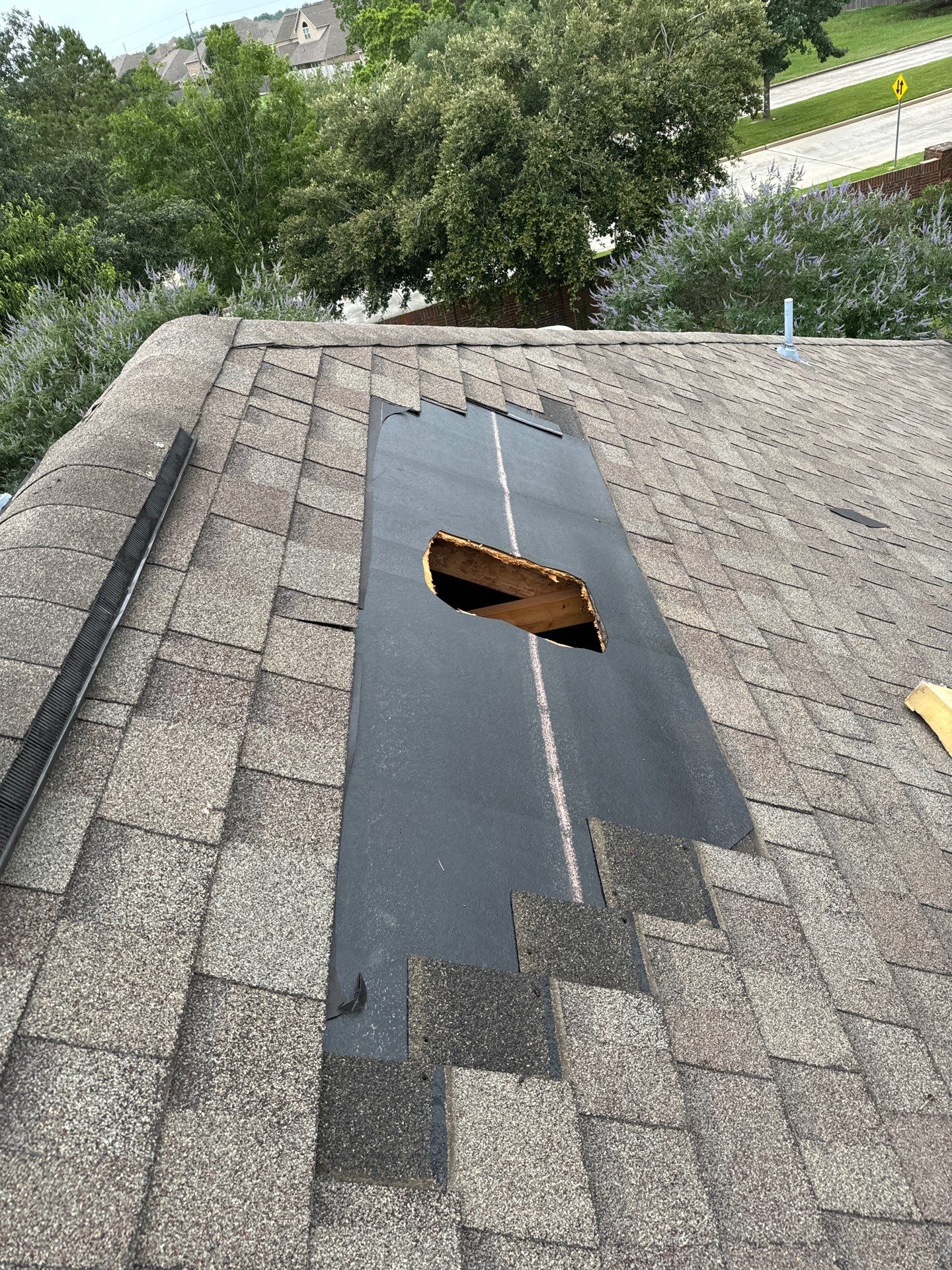 Hail Damage using Owen's Corning Duration (Lifetime) Shingles by Roof Repair Company