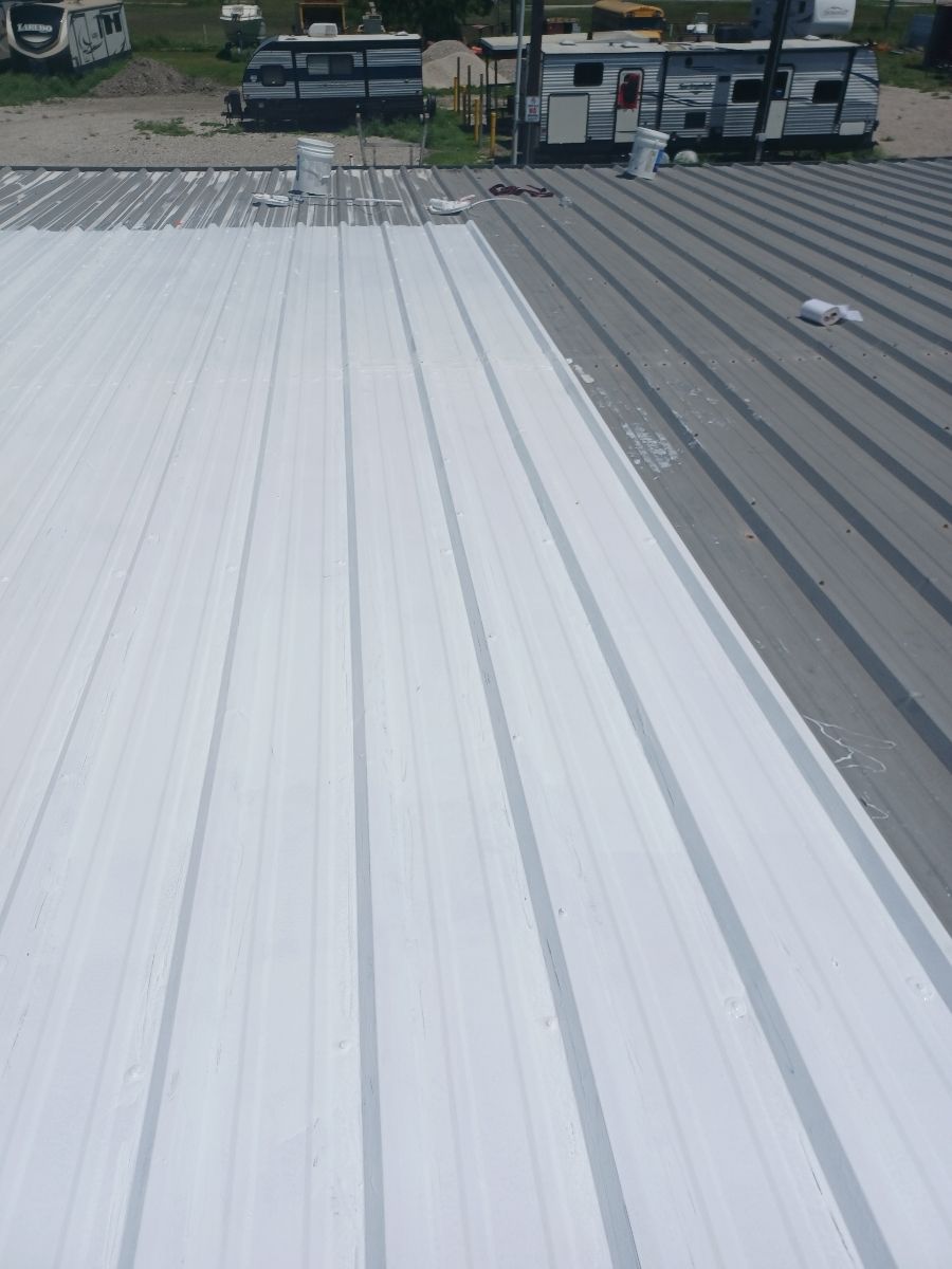 Commercial Roofing Repair using Coating Roof Repair by Galvan Roofing and Construction