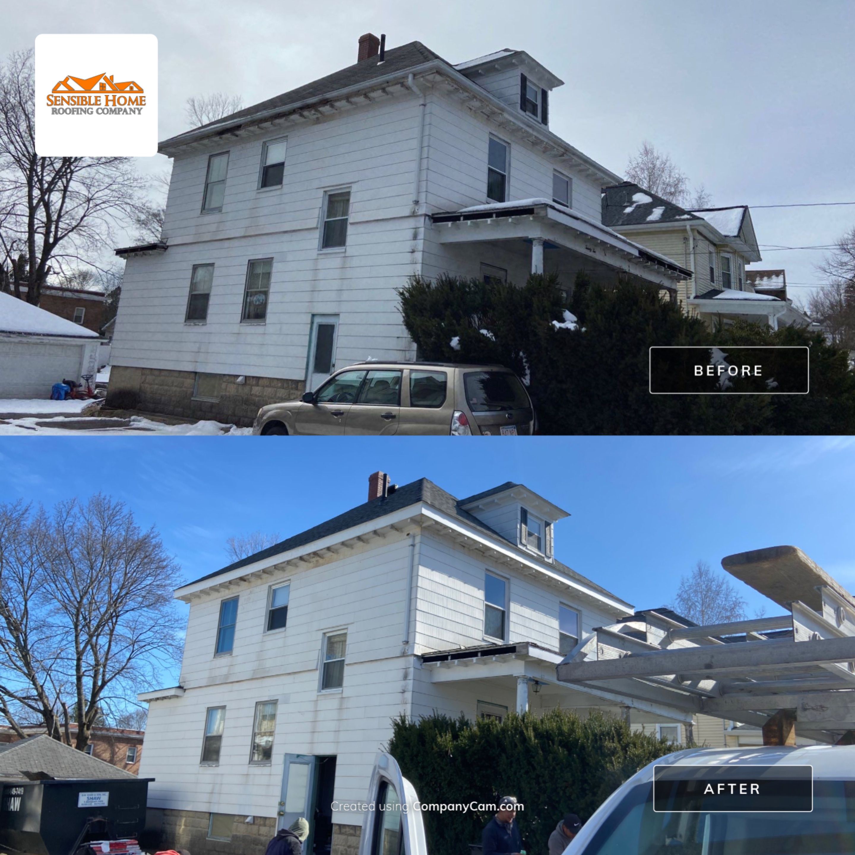 Residential Roofing Installation using GAF Timberline HDZ by Sensible Home Solutions