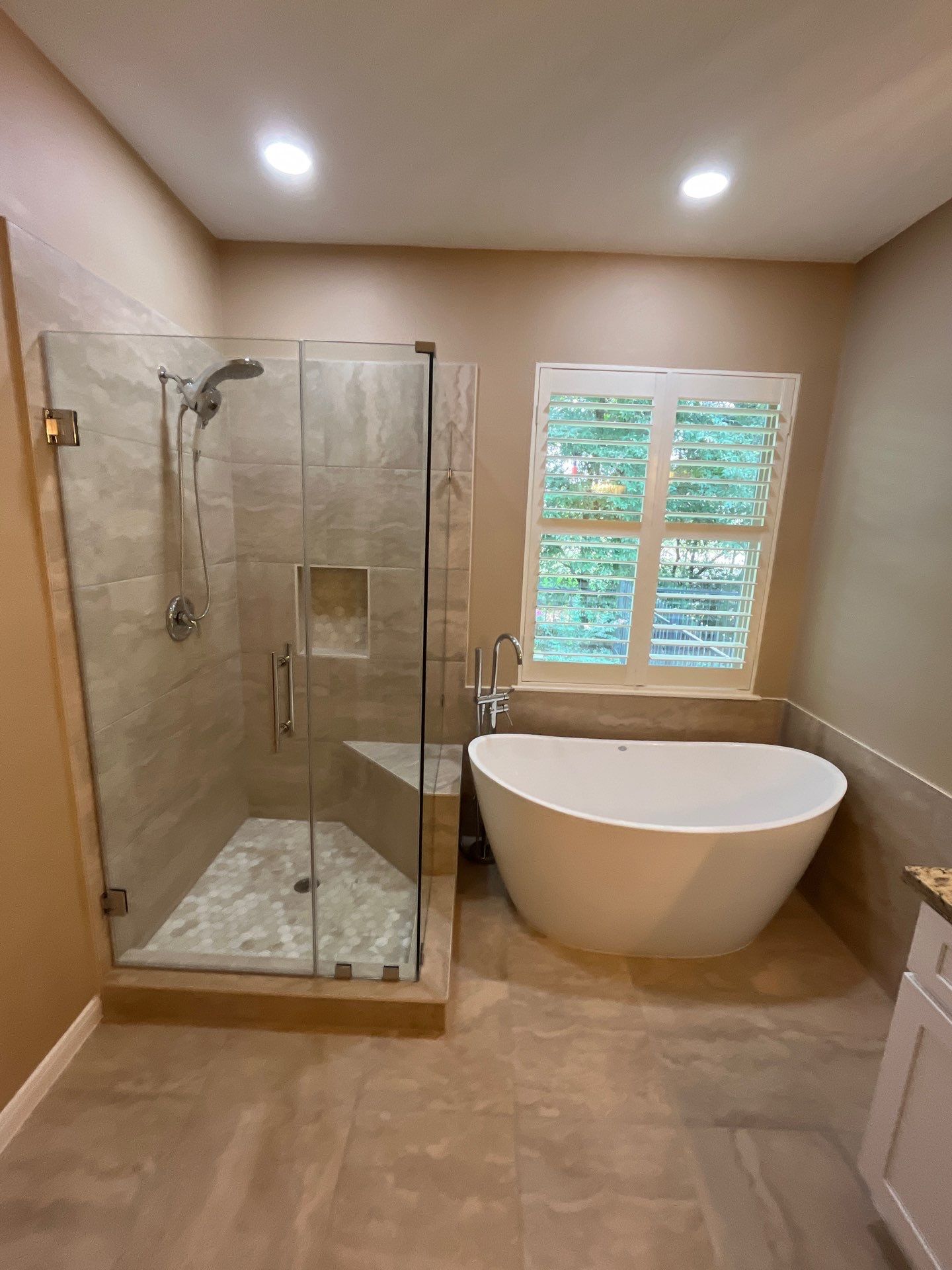 Bathroom Remodel using Water mitigation equipment by L&T General Contractors and Restoration INC