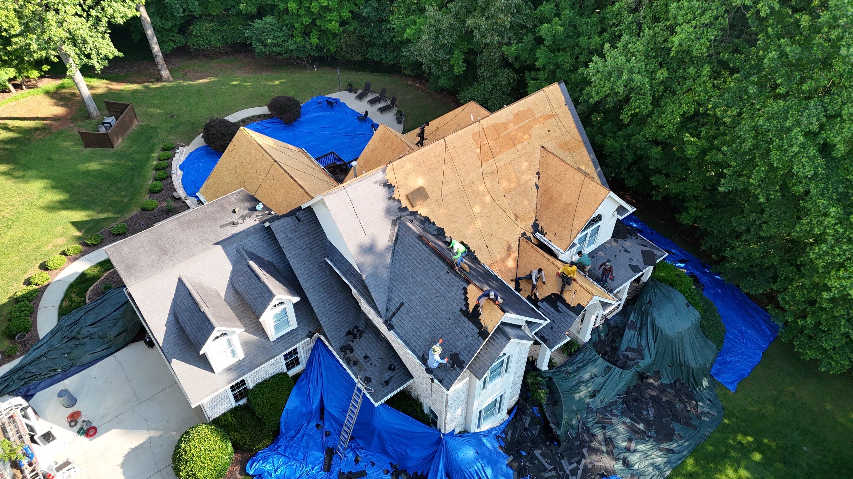 Insurance Paid Architectural Shingle Roof Replacement for Simpsonville Residence by Roofers LLC