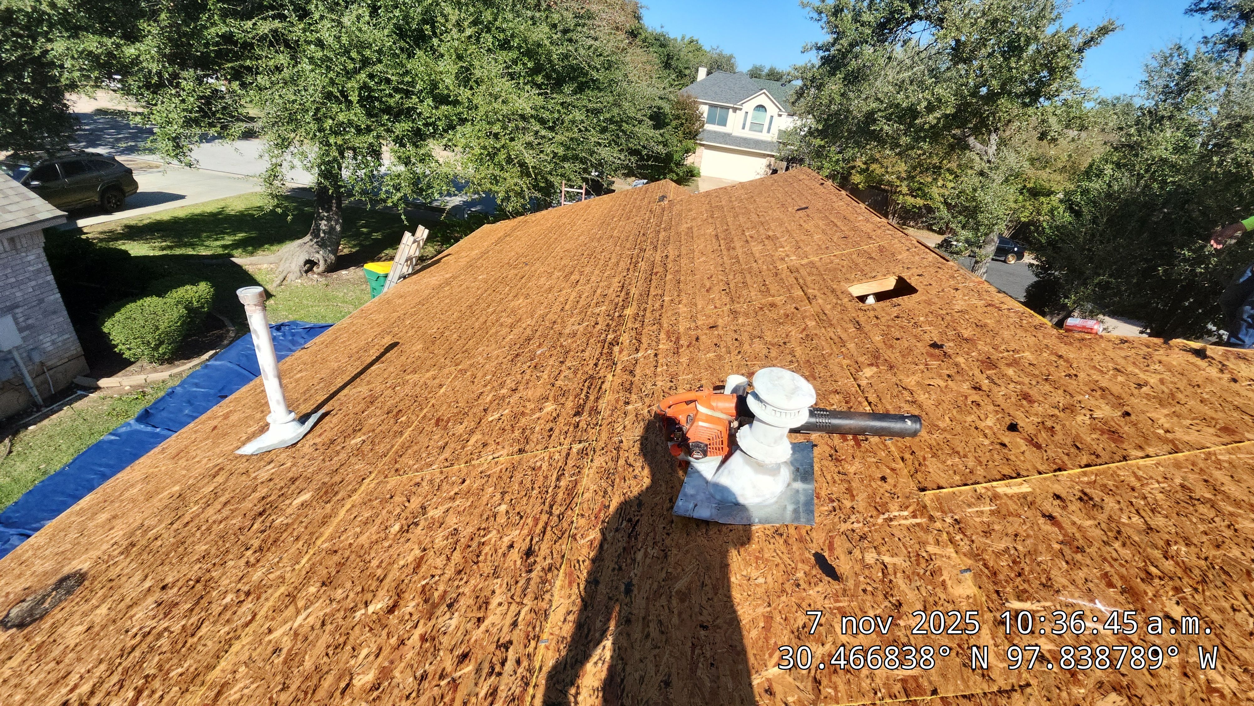 Asphalt Shingle Roof Replacement and Hail Damage Repair in Cedar Park by Caliber Restoration LLC