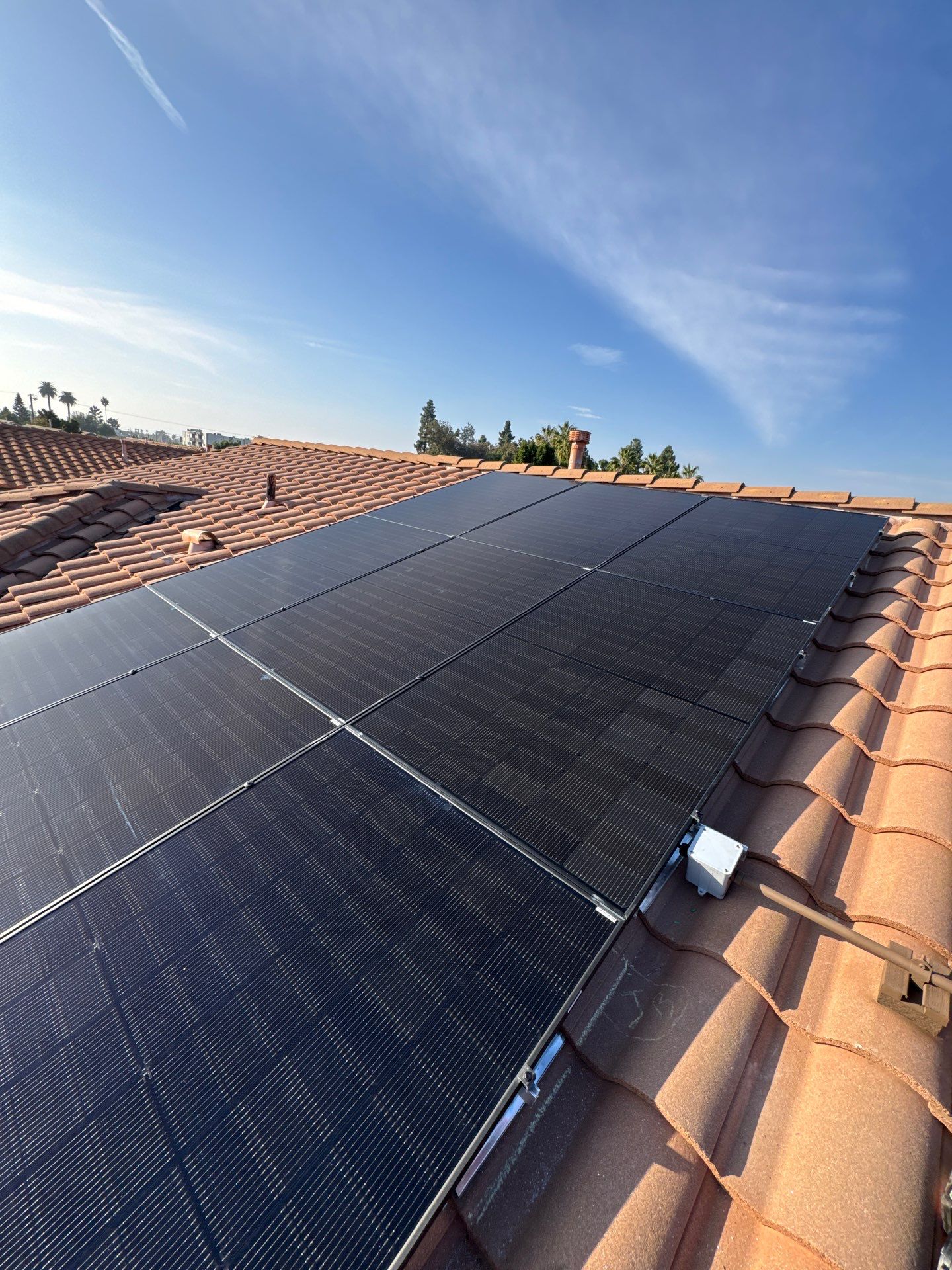 Nine-Panel Solar Power System Installation in Los Angeles by AWS Solar