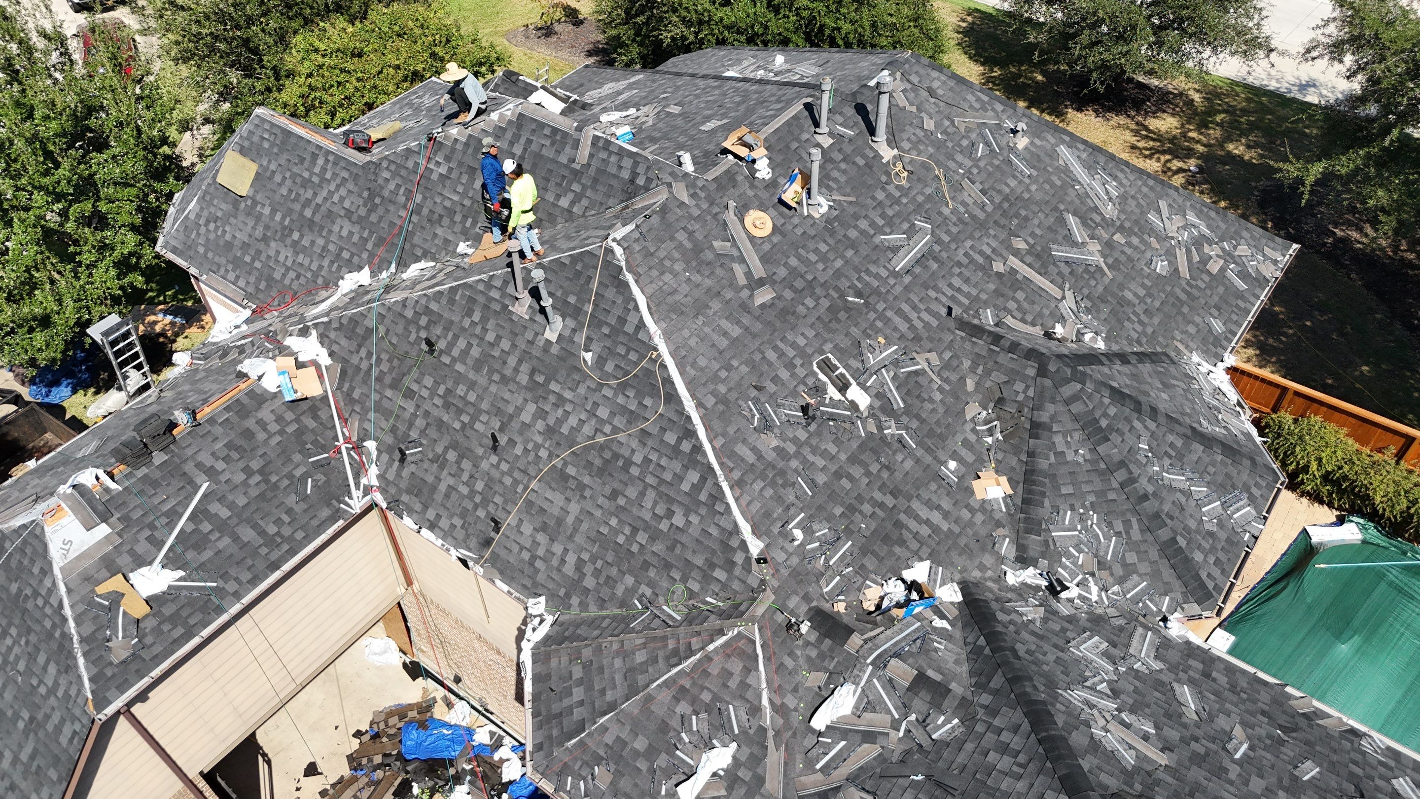 Residential Roofing Installation using IKO Dynasty by Core Four Roofing
