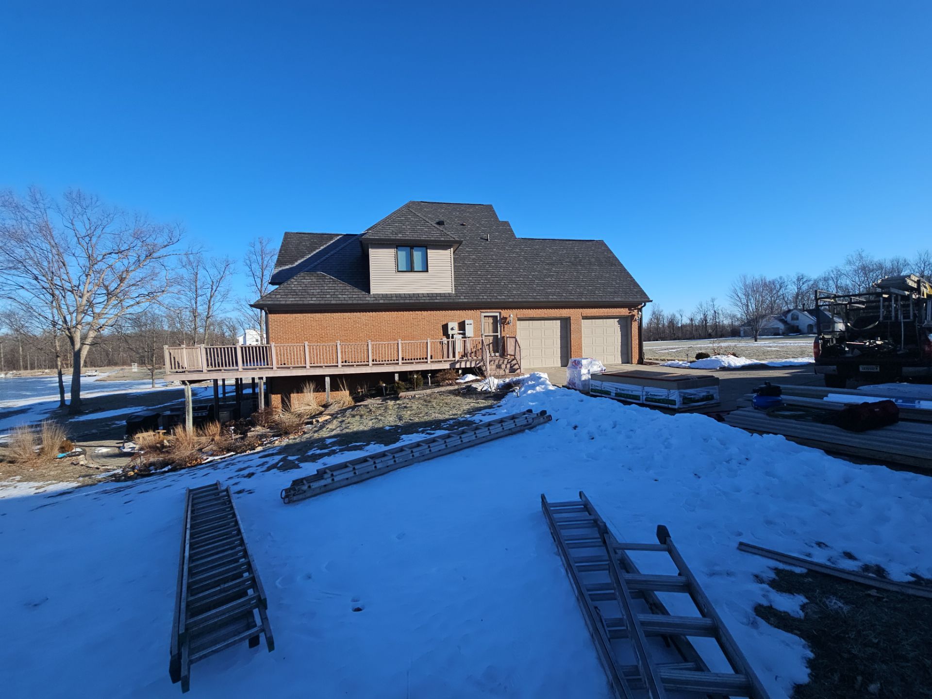 Siding Installation using James Hardie Board & Batten and James Hardie Shakes by Koontz Construction